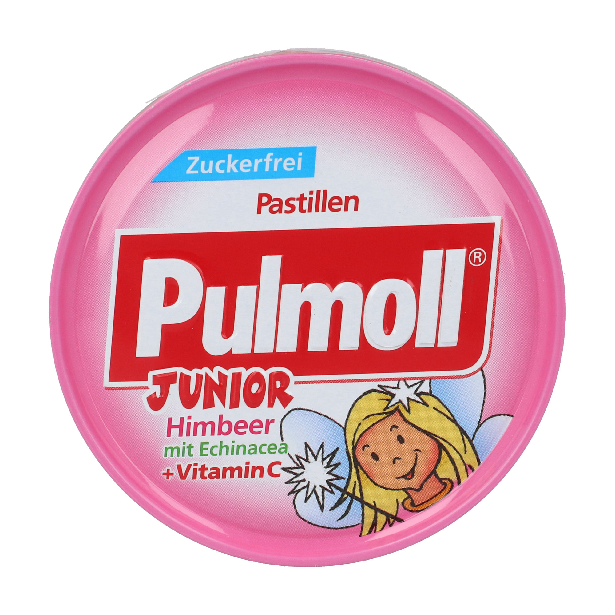 Pulmoll Junior Himbeer mit Echinacea ohne Zucker Bonbons