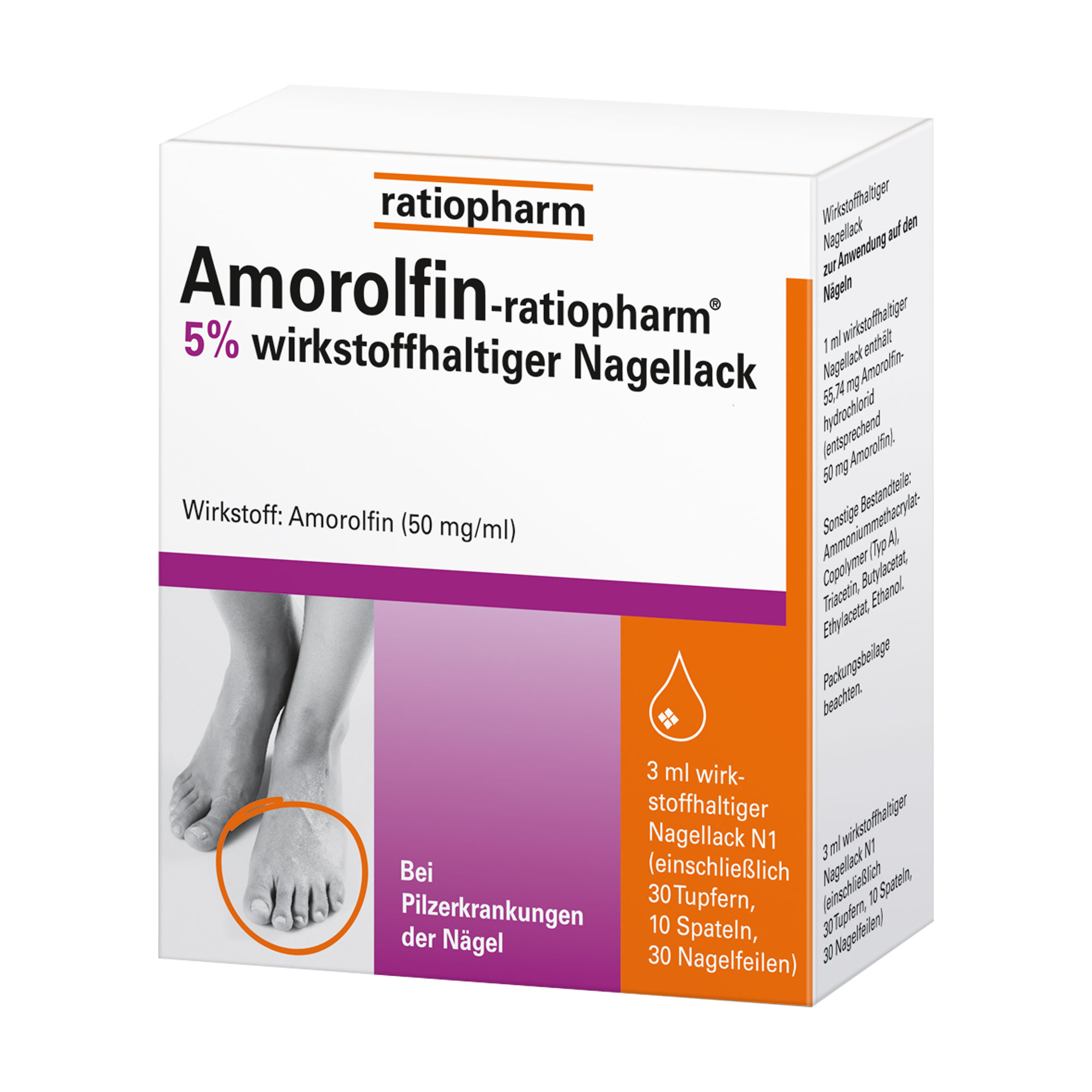 Amorolfin Ratiopharm 5% Wirkstoffhaltiger Nagellack - None