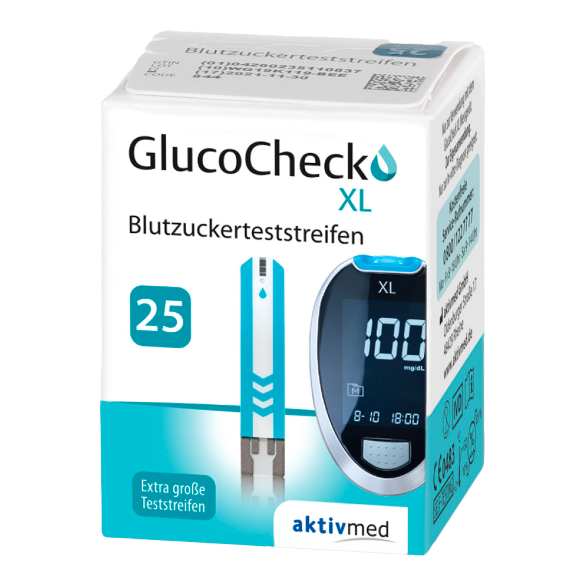 GlucoCheck XL Blutzuckerteststreifen