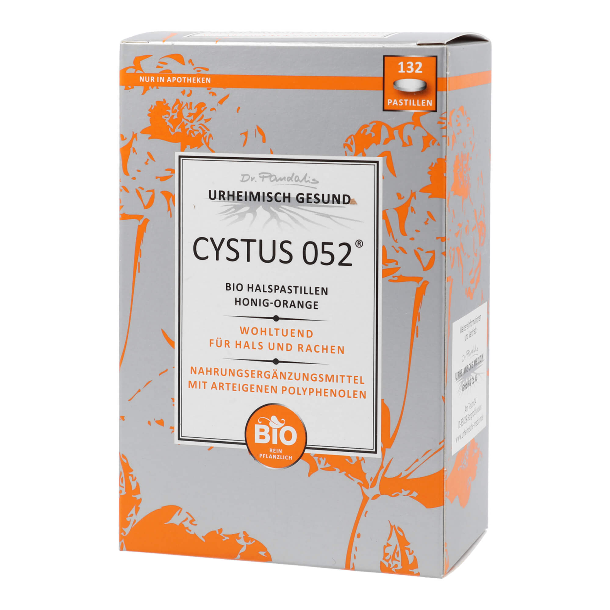 Cystus 052 Bio Halspastillen Honig-Orange - None