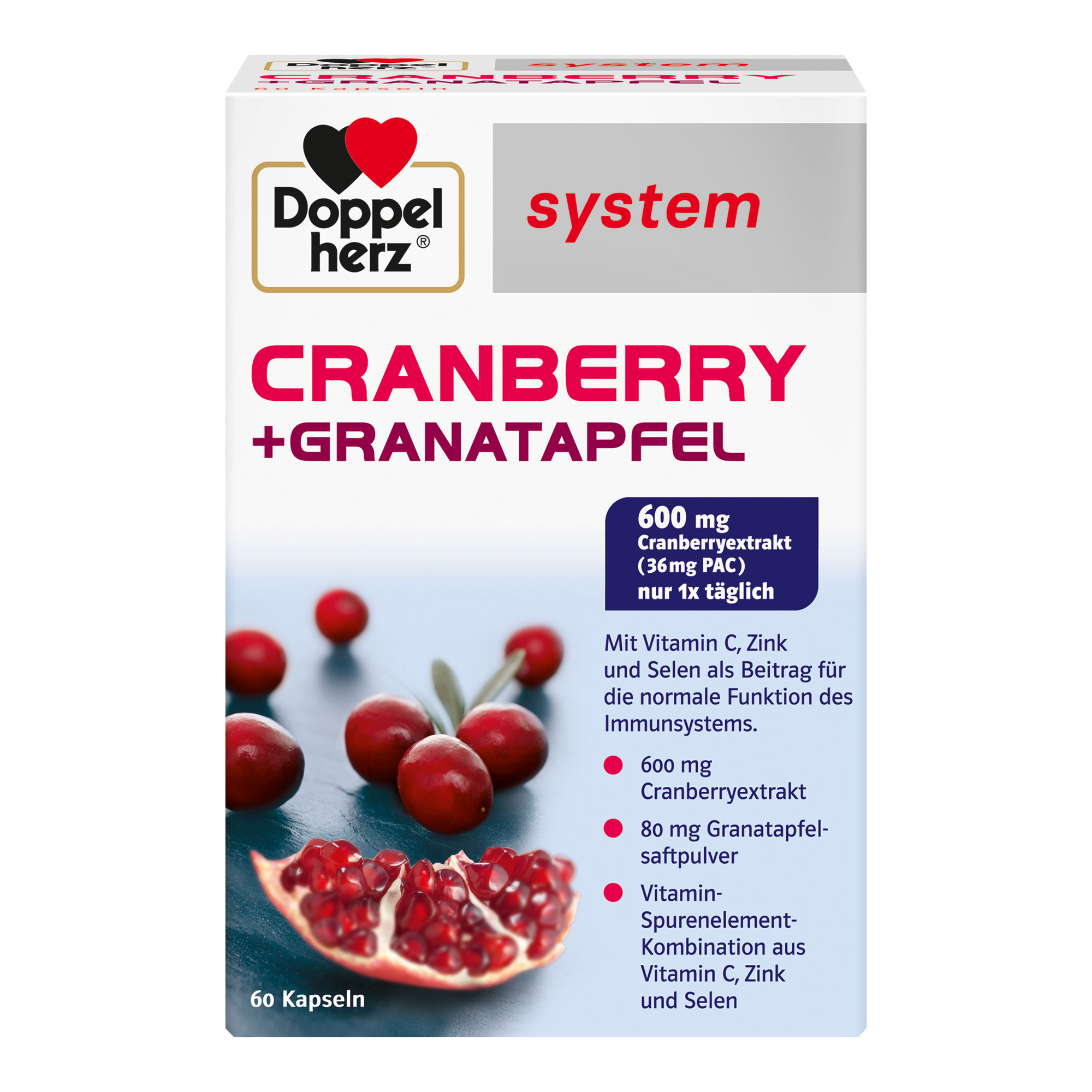 Doppelherz Cranberry + Granatapfel System - None