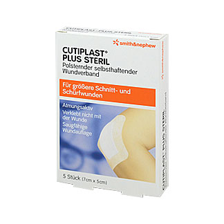 Cutiplast Plus steril 5x7 cm Verband