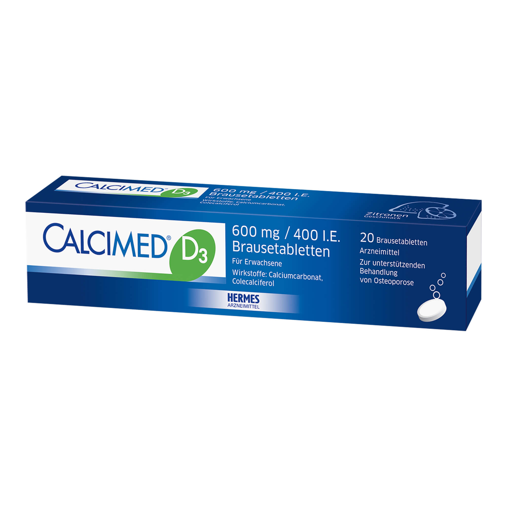 Calcimed D3 600 Mg / 400 I.E. Brausetabletten - None