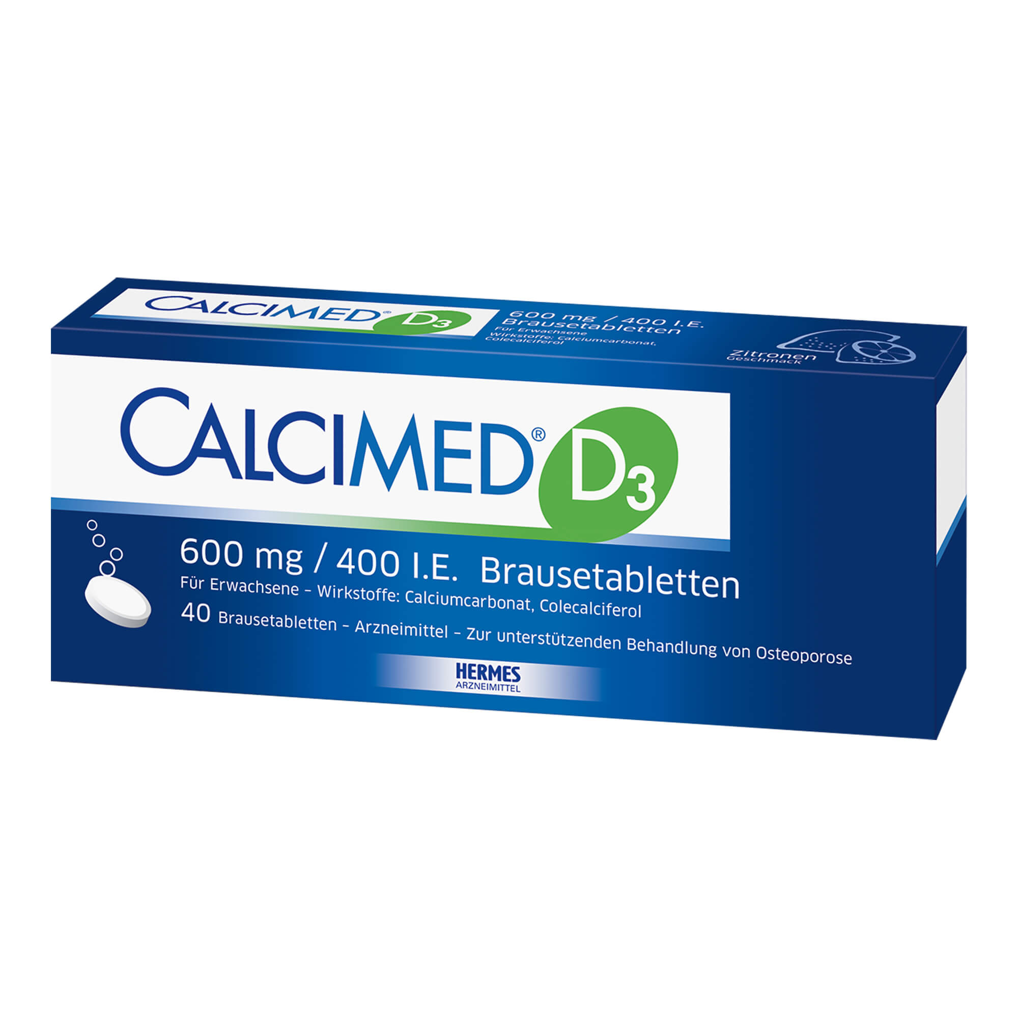 Calcimed D3 600 Mg / 400 I.E. Brausetabletten - None