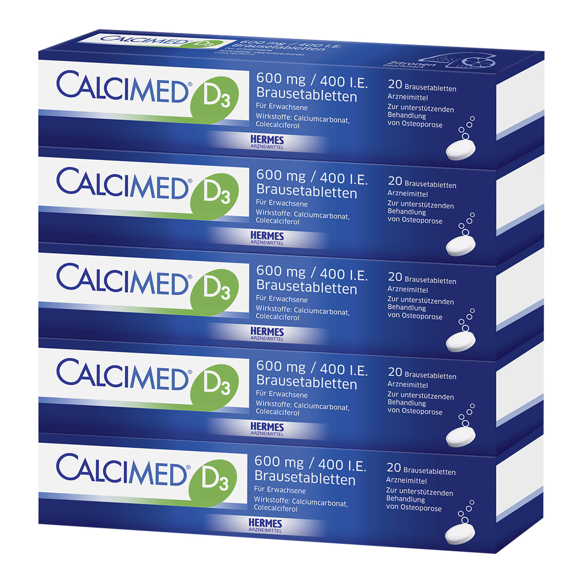 Calcimed D3 600 Mg / 400 I.E. Brausetabletten - None