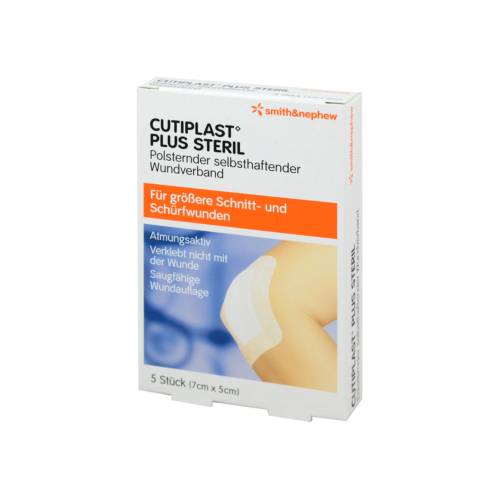 Cutiplast Plus steril 5x7 cm Verband