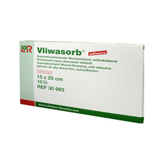 Vliwasorb adhesive Superabsorberkompresse hohe Saugkapazität  15x25 cm