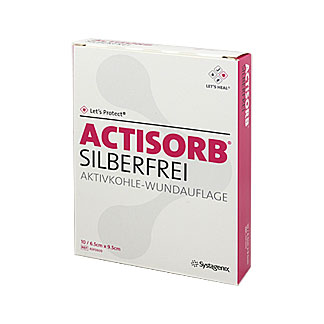 Actisorb Silberfrei 6,5X9,5 Cm Kompressen - None