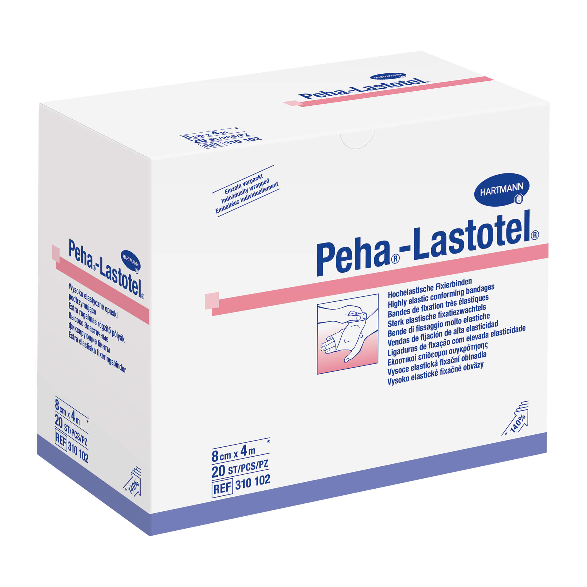 Peha-Lastotel Fixierbinde 8 Cmx4 M - None