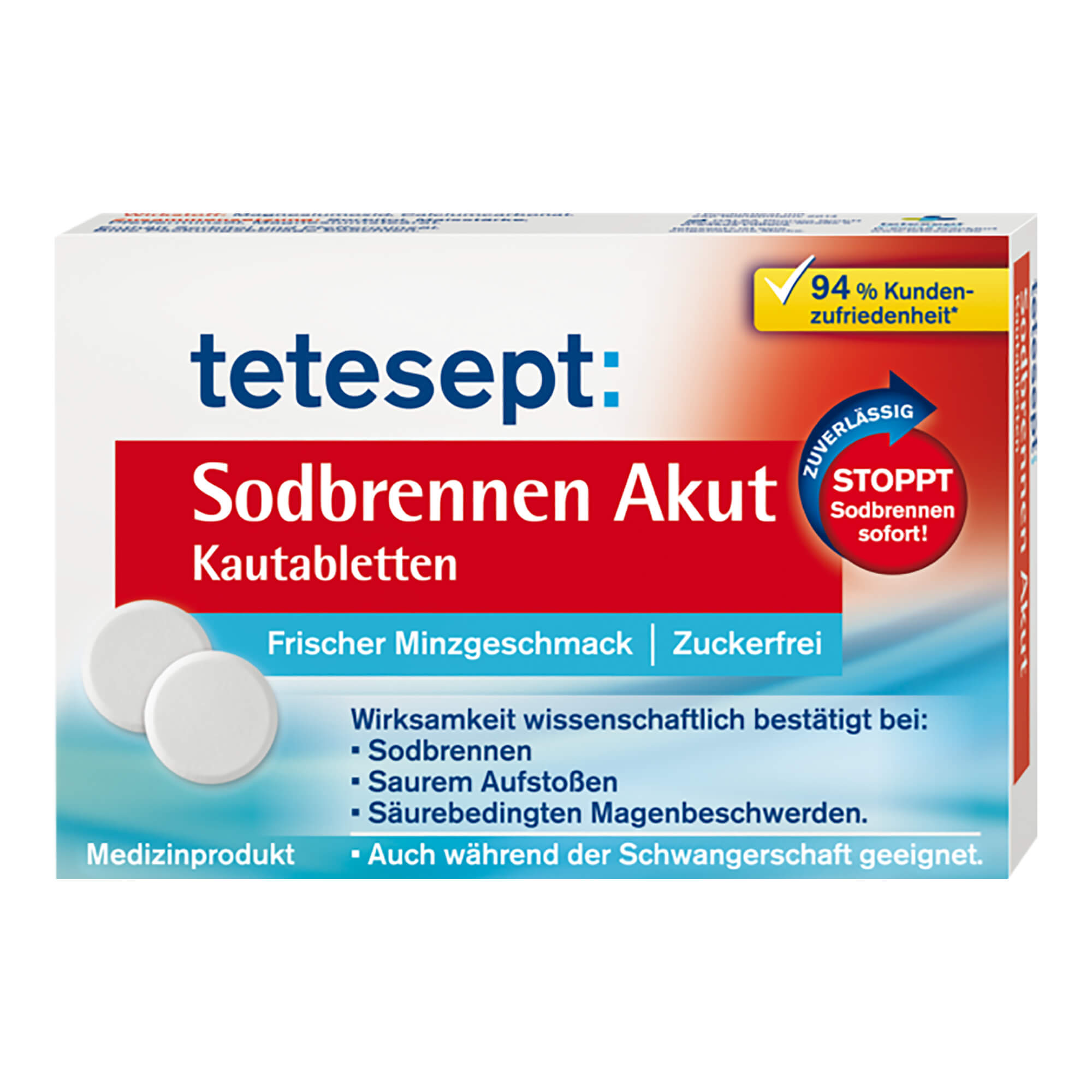 Tetesept Sodbrennen Akut Kautabletten