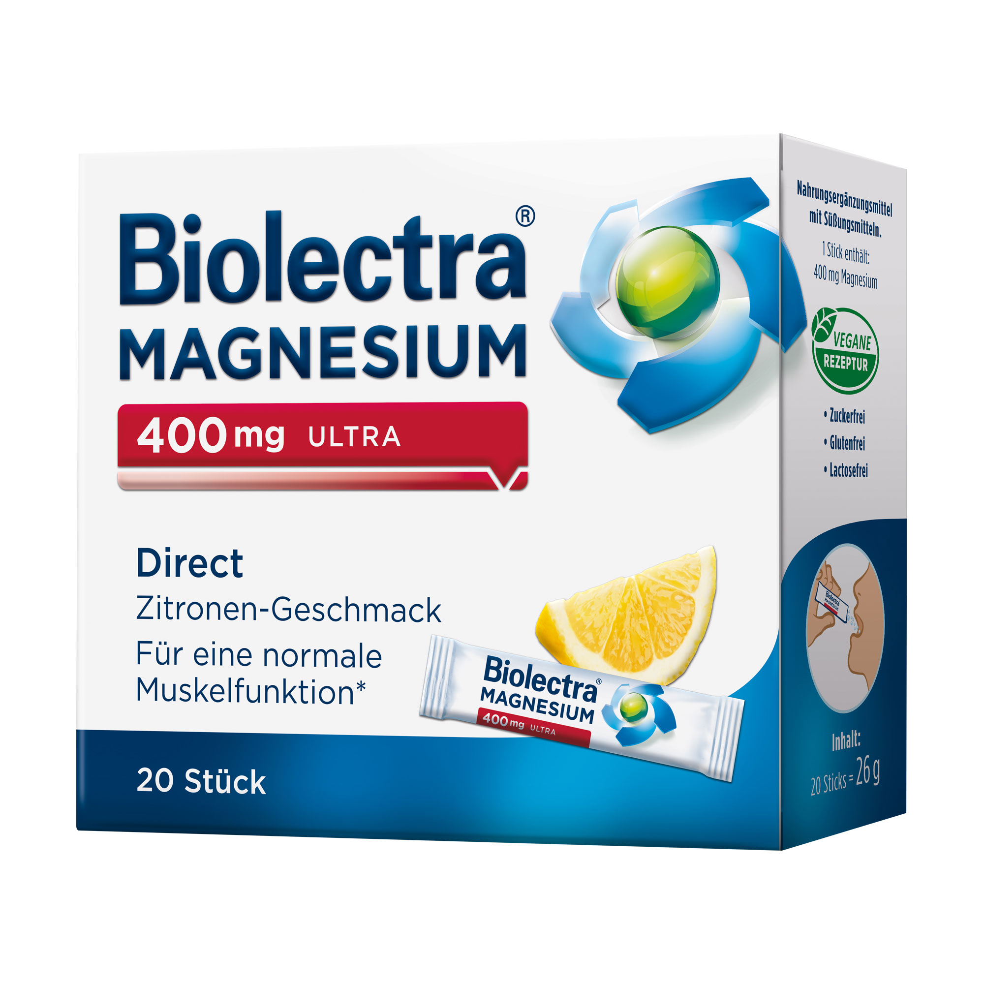 Biolectra Magnesium 400 Mg Ultra Direct Zitrone - None