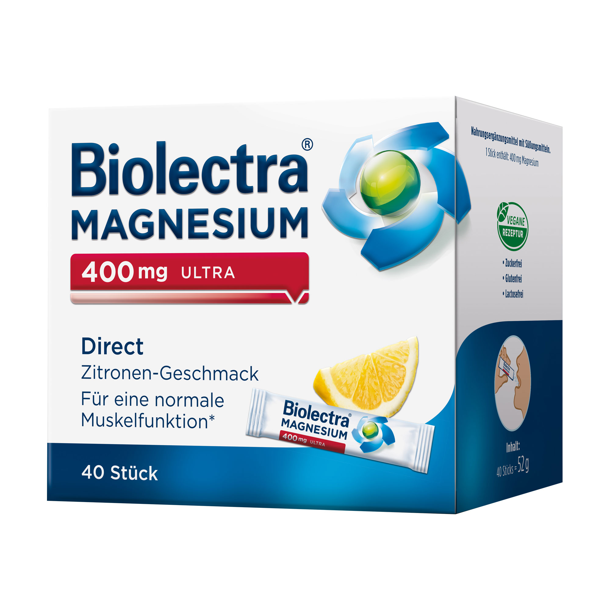 Biolectra Magnesium 400 Mg Ultra Direct Zitrone - None