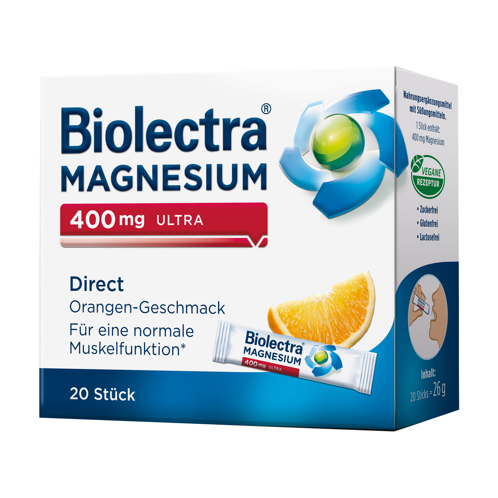 Biolectra Magnesium 400 mg ultra Direct Orange