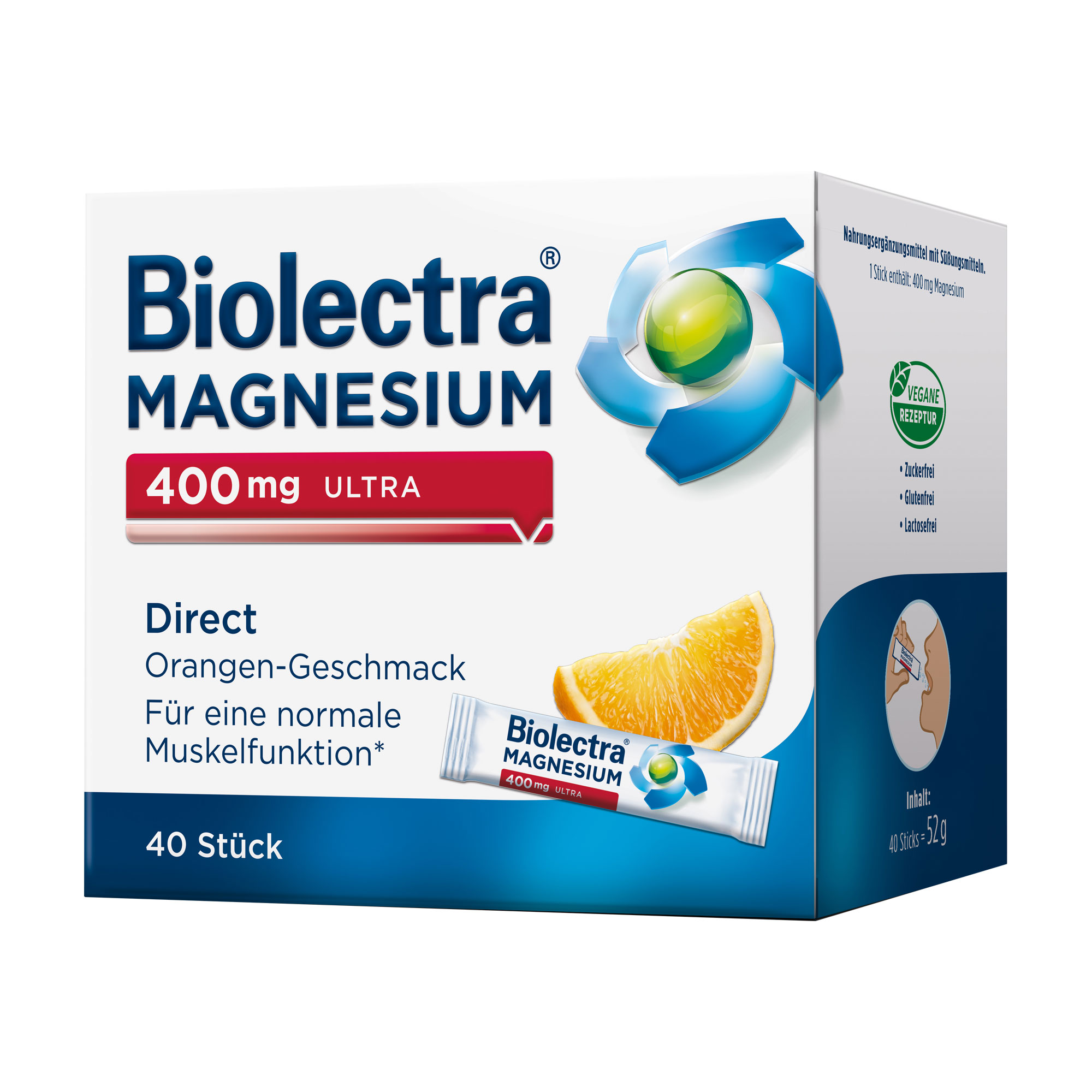 Biolectra Magnesium 400 mg ultra Direct Orange