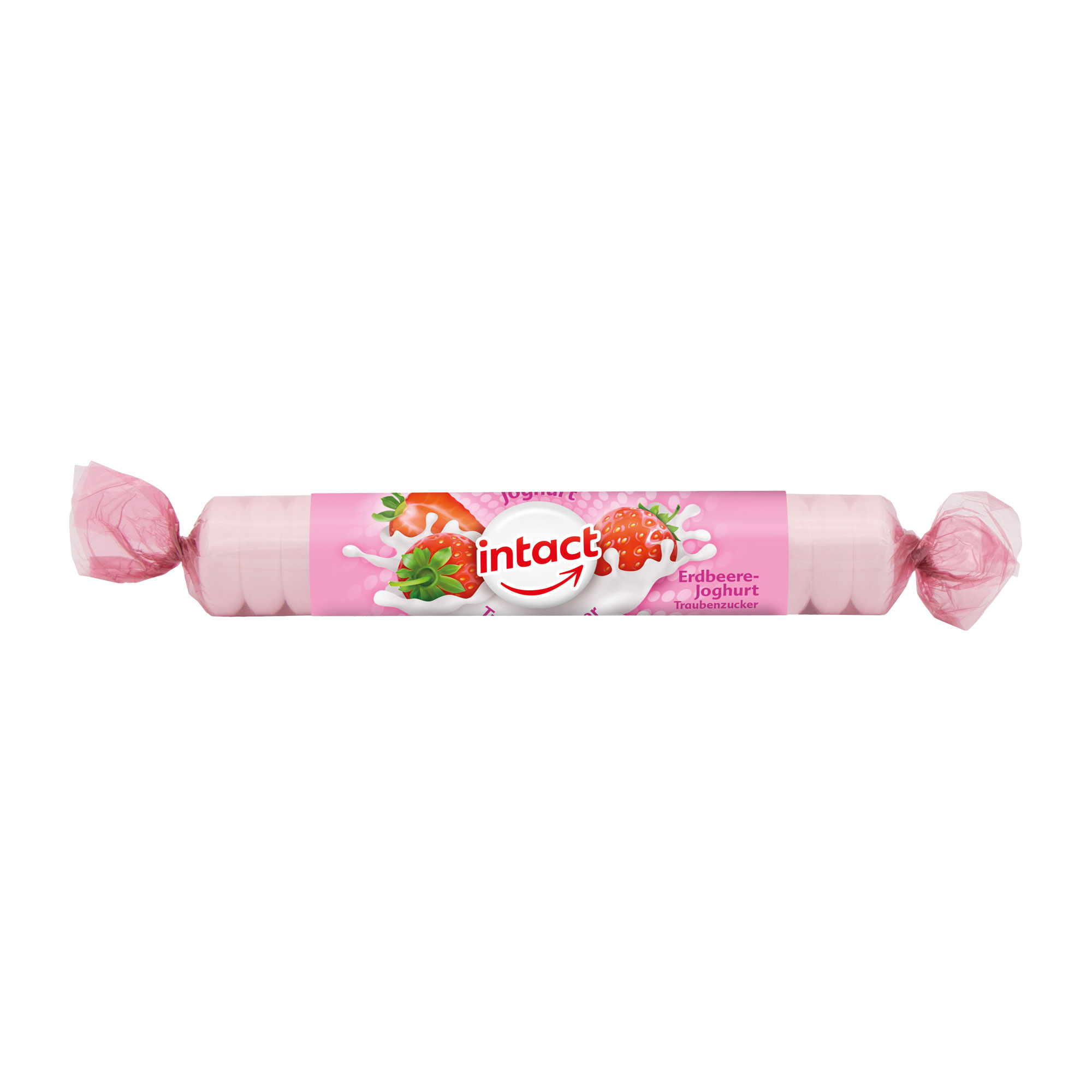 Intact Traubenzucker Erdbeere Joghurt Rolle - None