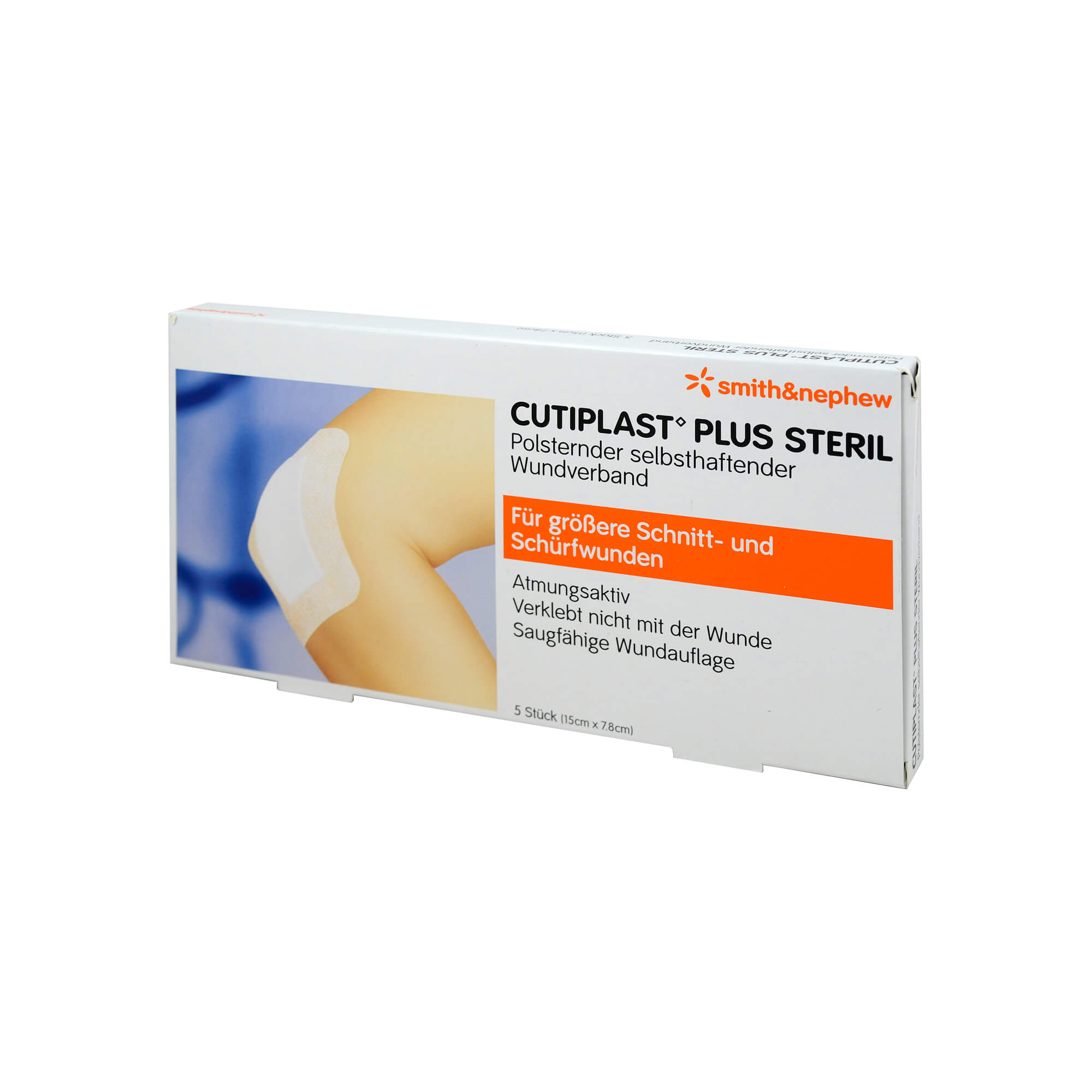 Cutiplast Plus steril 7,8x15 cm Verband