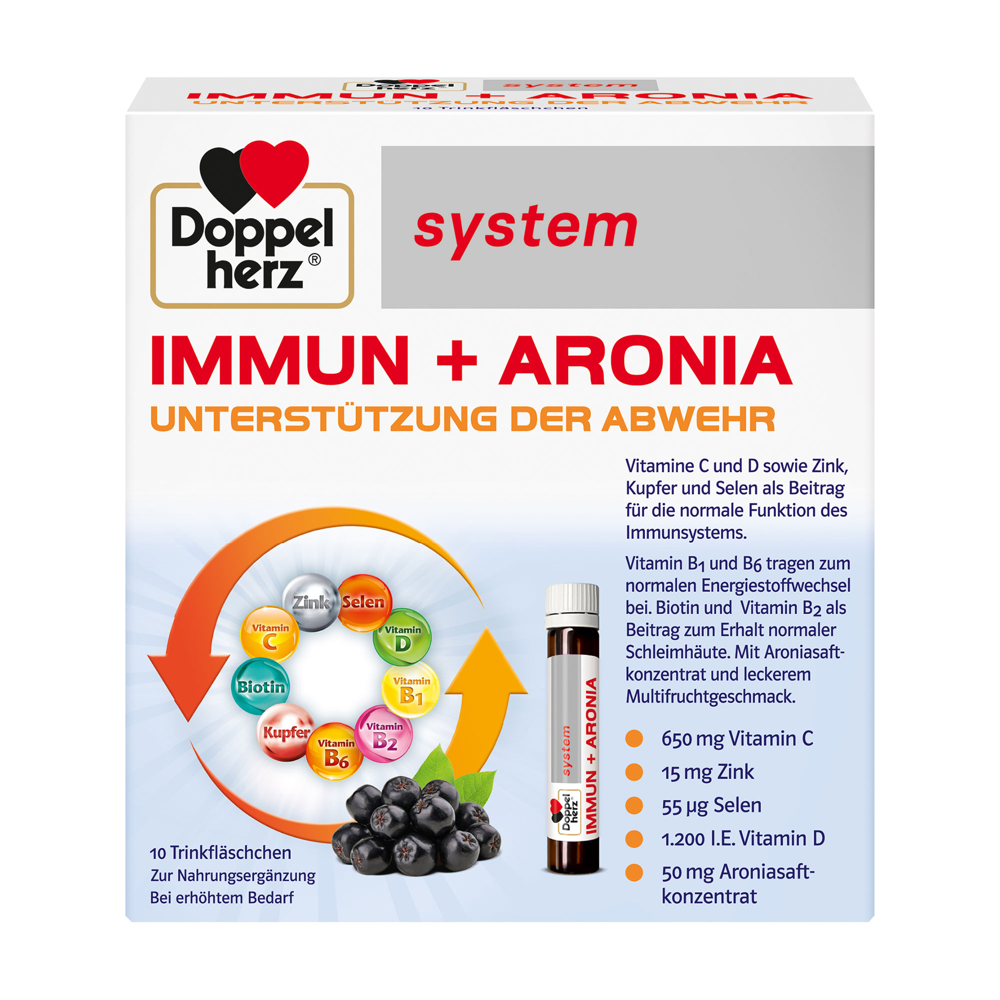 Doppelherz System Immun+Aronia Ampullen - None