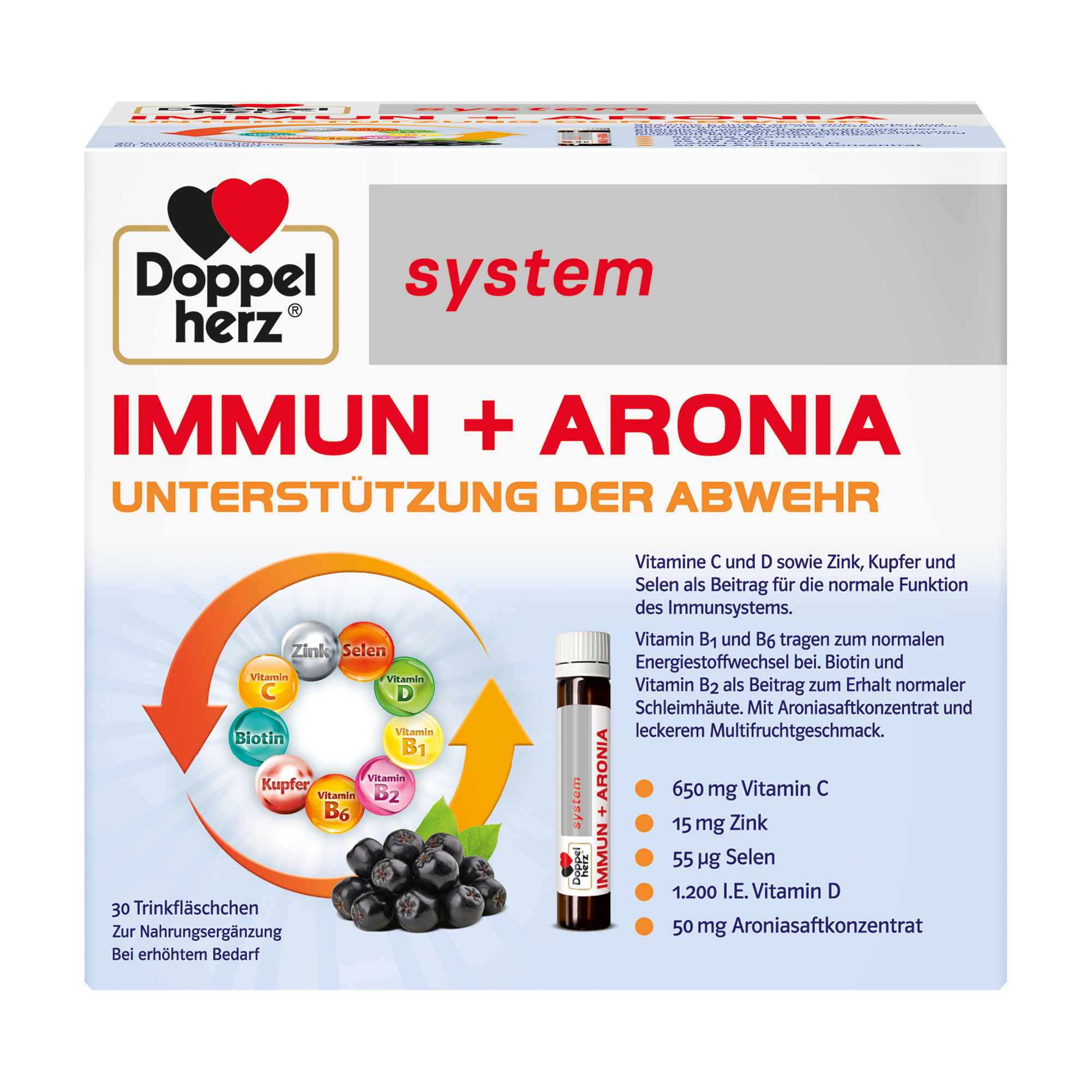 Doppelherz System Immun+Aronia Ampullen - None