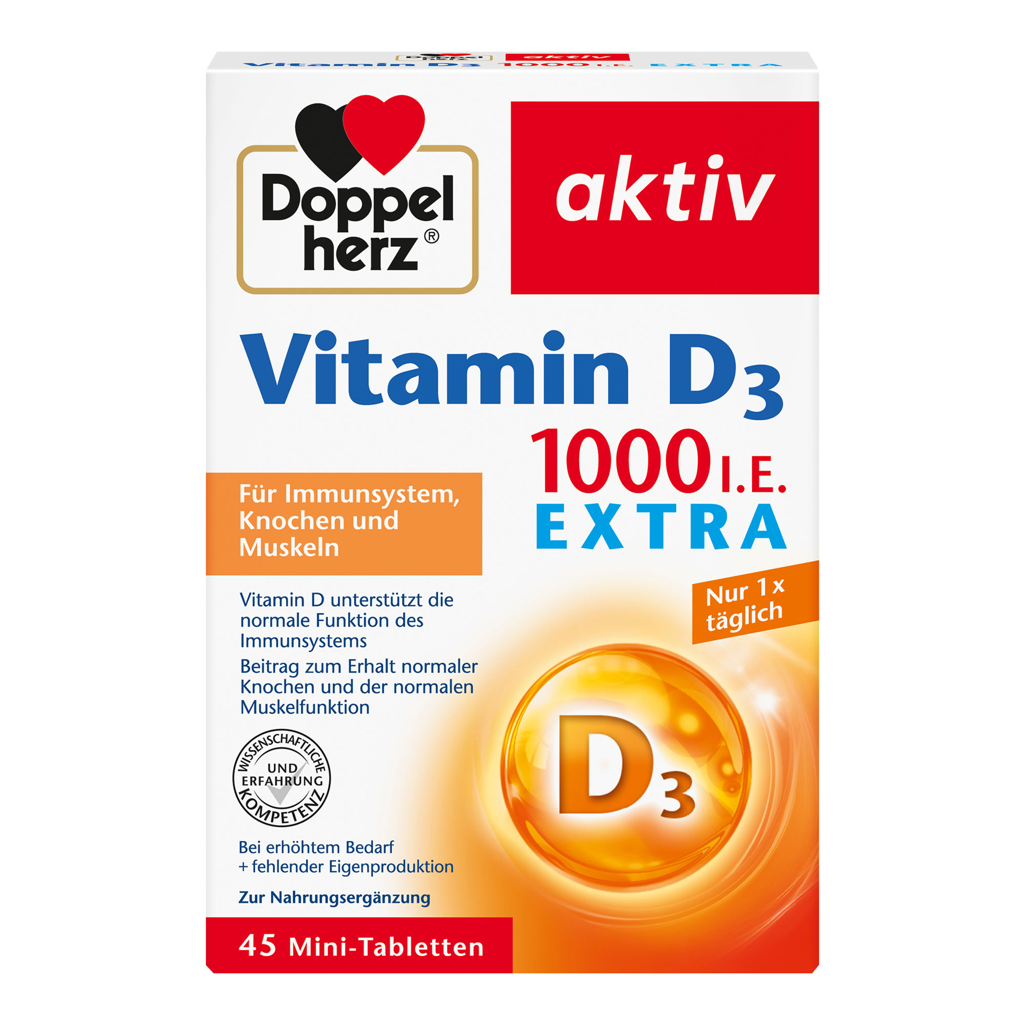 Doppelherz Vitamin D 1.000 I.E. extra Tabletten