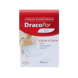 Dracopor Soft Weiß 3,8X3,8 Cm Steril - None