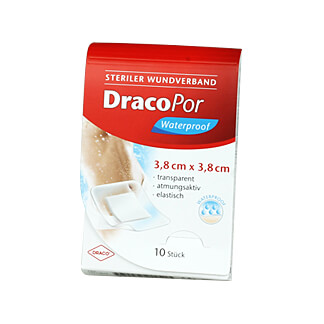 Dracopor Waterproof Wundverband 3,8X3,8 Cm Steril - None