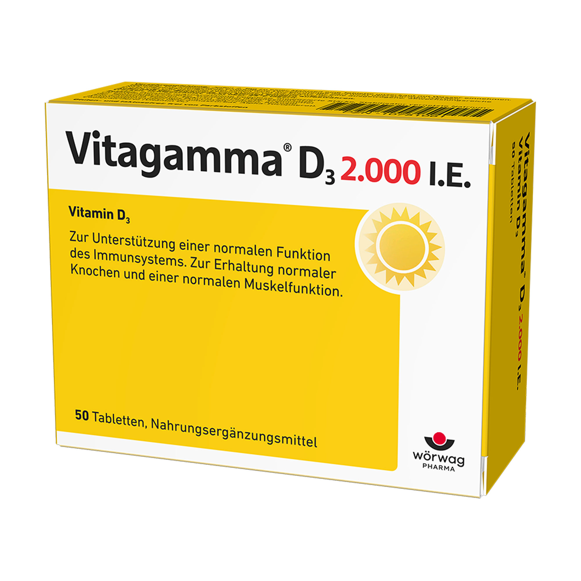 Vitagamma D3 2.000 I.E. Vitamin D3 NEM Tabletten