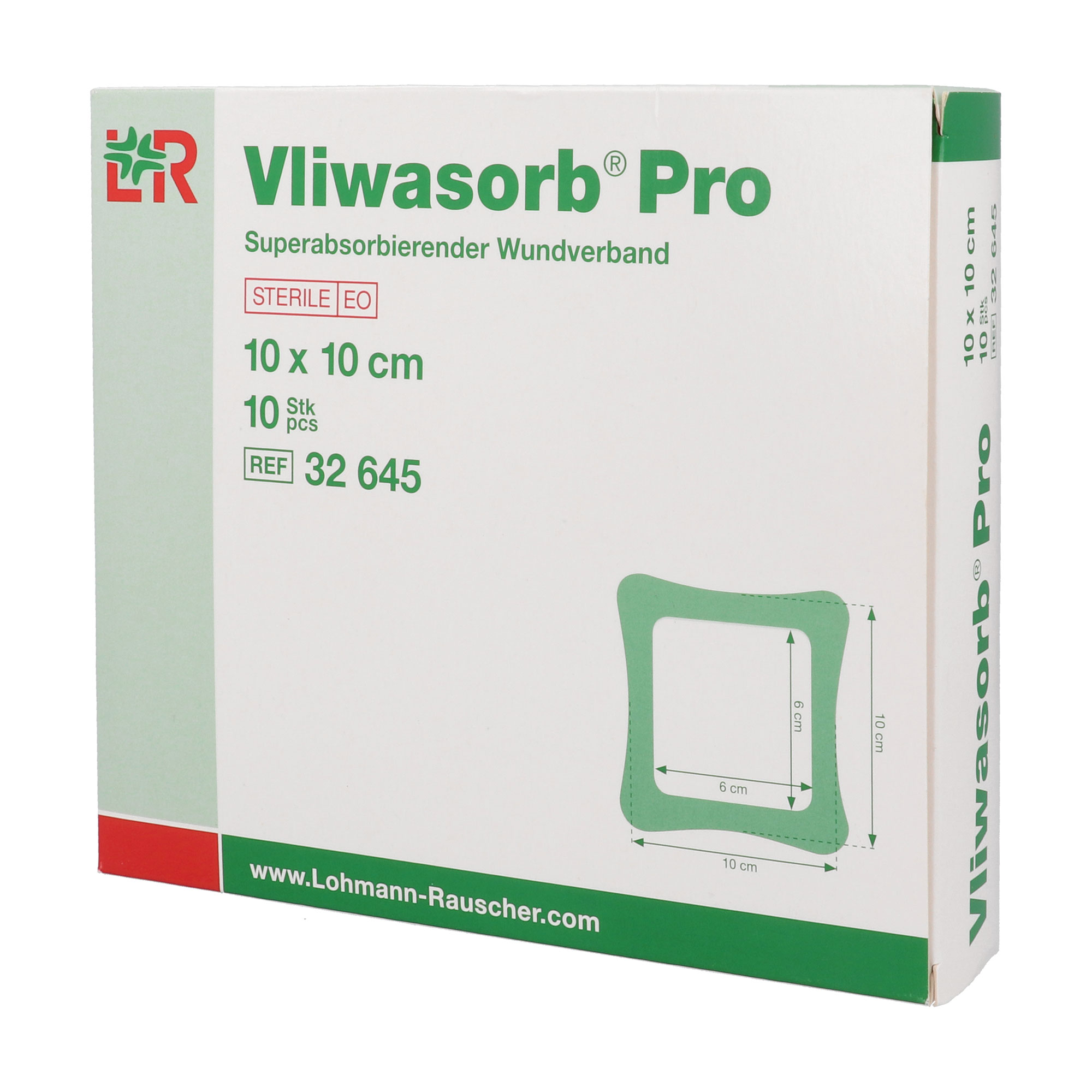 Vliwasorb Pro Superabsorbierende Kompresse Steril 10X10 Cm - None