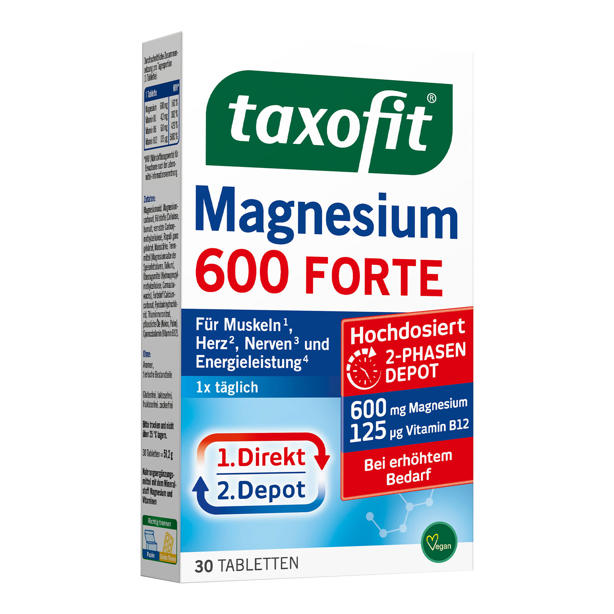 Taxofit Magnesium 600 Forte Depot Tabletten - None