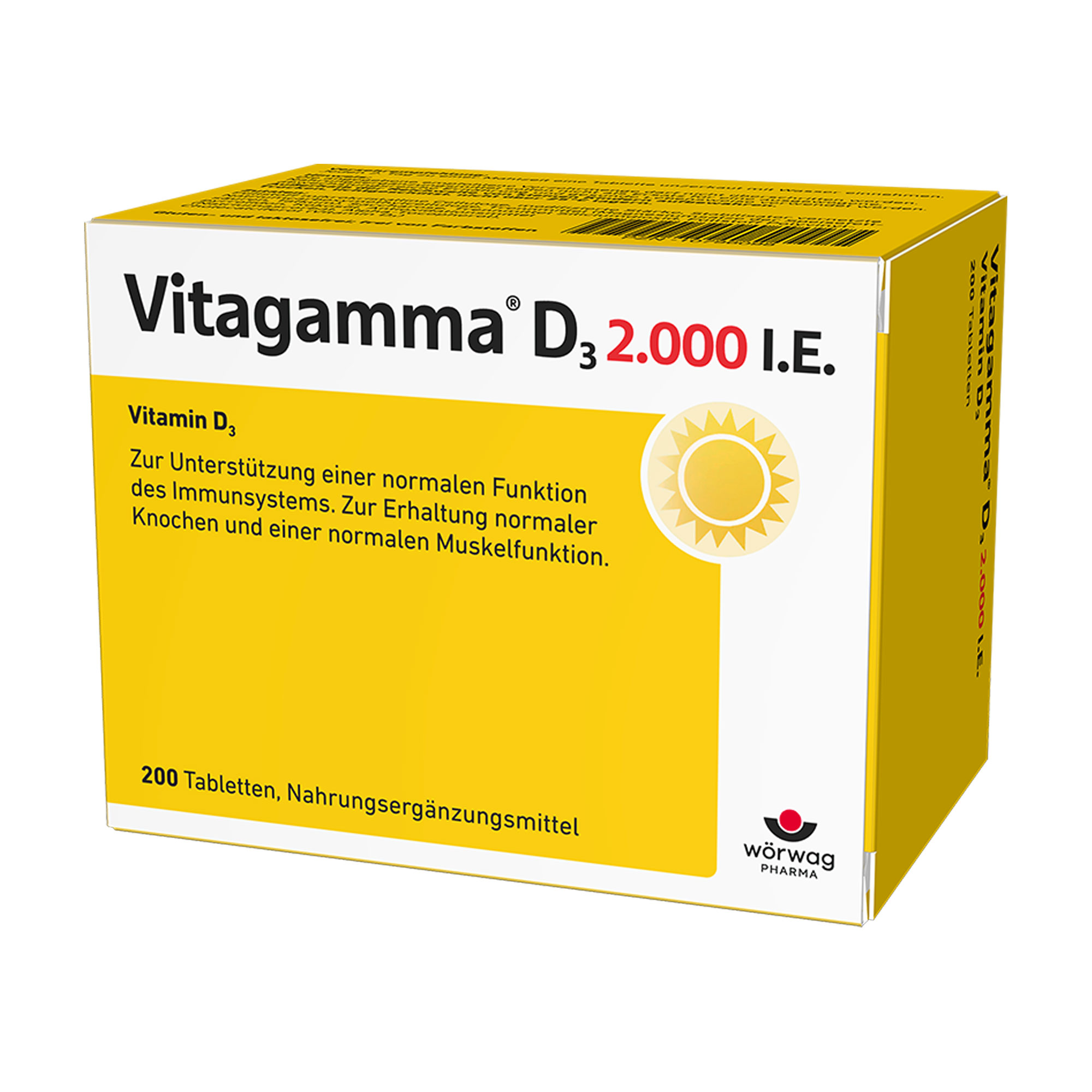 Vitagamma D3 2.000 I.E. Vitamin D3 NEM Tabletten