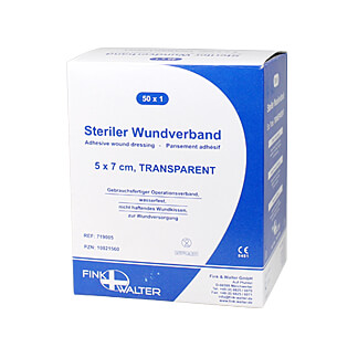 Fink Und Walter Steriler Wundverband 5 X 7 Cm, Transparent - None