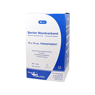 Fink Und Walter Steriler Wundverband 10 X 15 Cm, Transparent - None