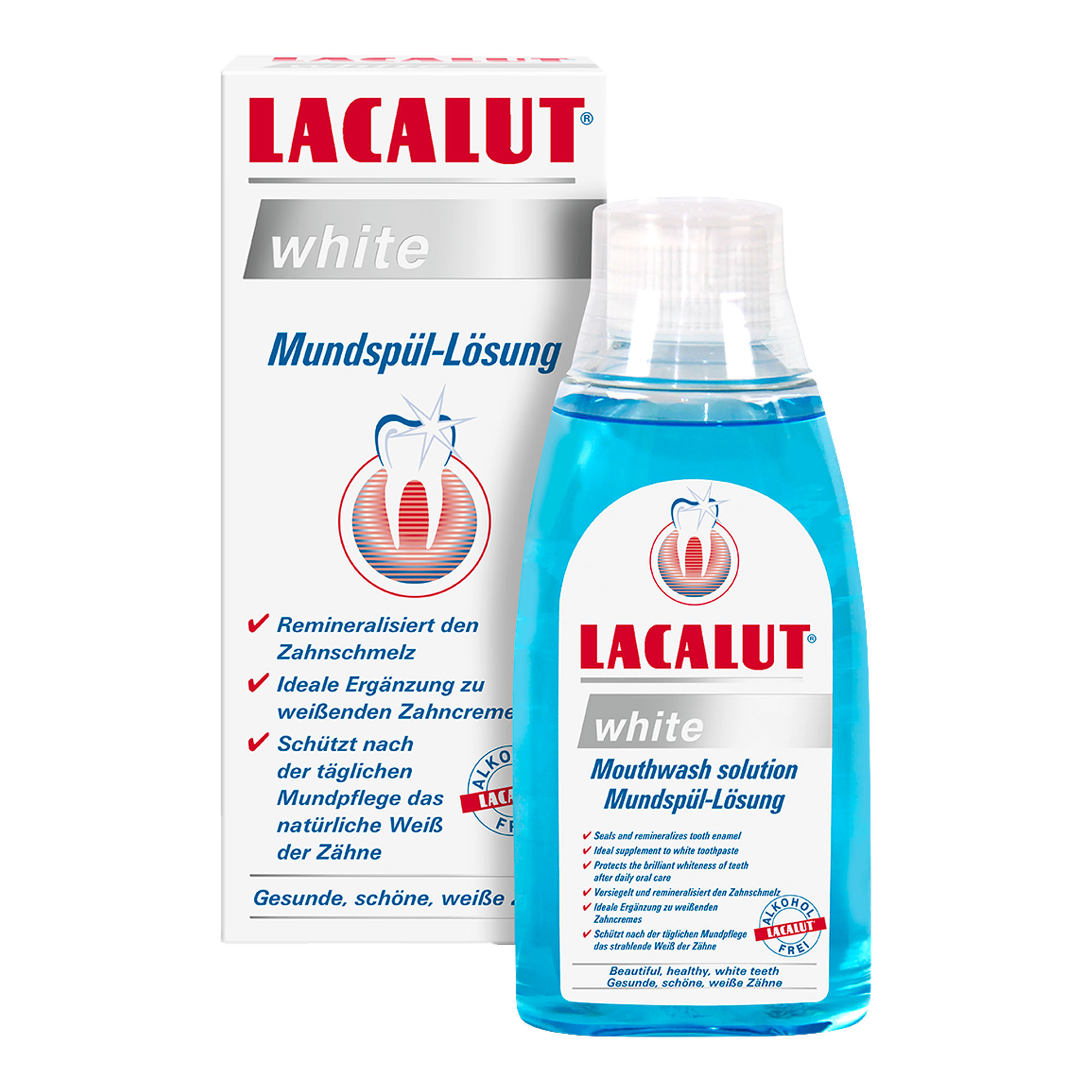 Lacalut white Mundspül-Lösung 300 ml Mundwasser