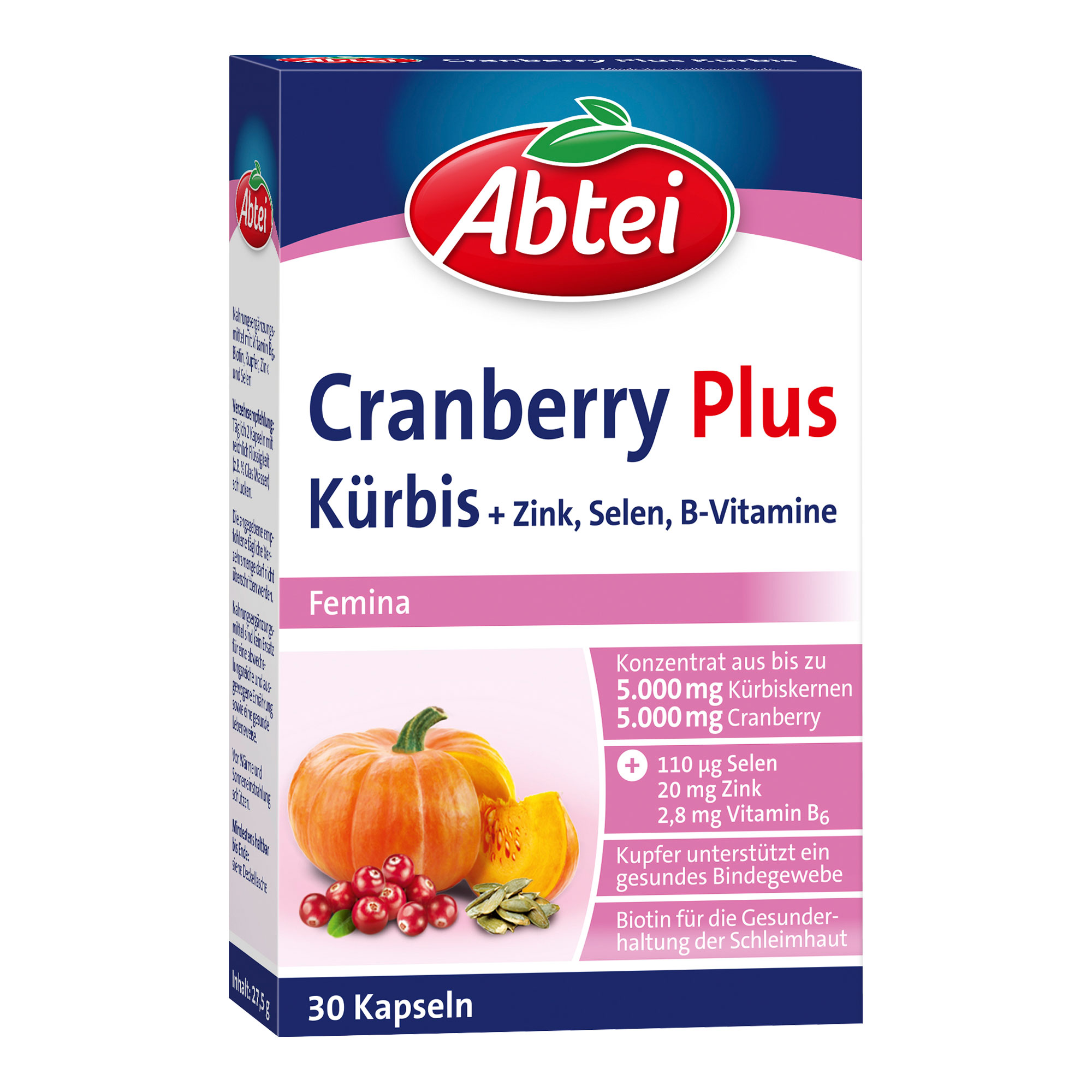 Abtei Kürbis Plus Cranberry Kapseln - None