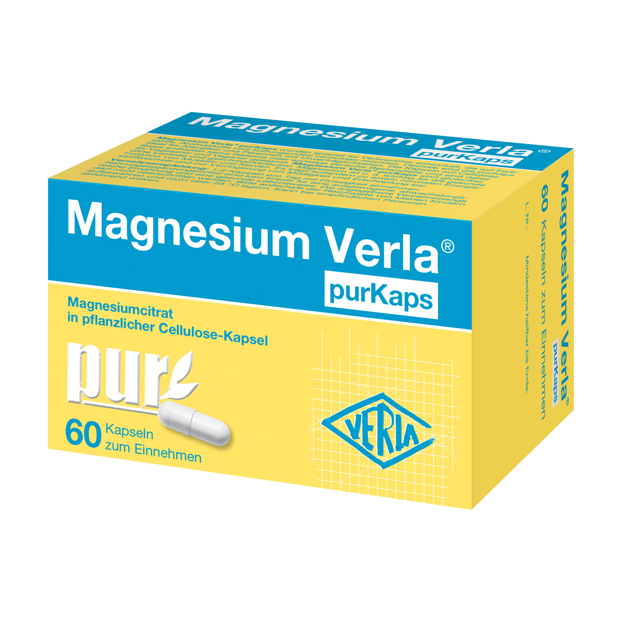 Magnesium Verla Purkaps Vegane Kapseln Zum Einnehmen - None