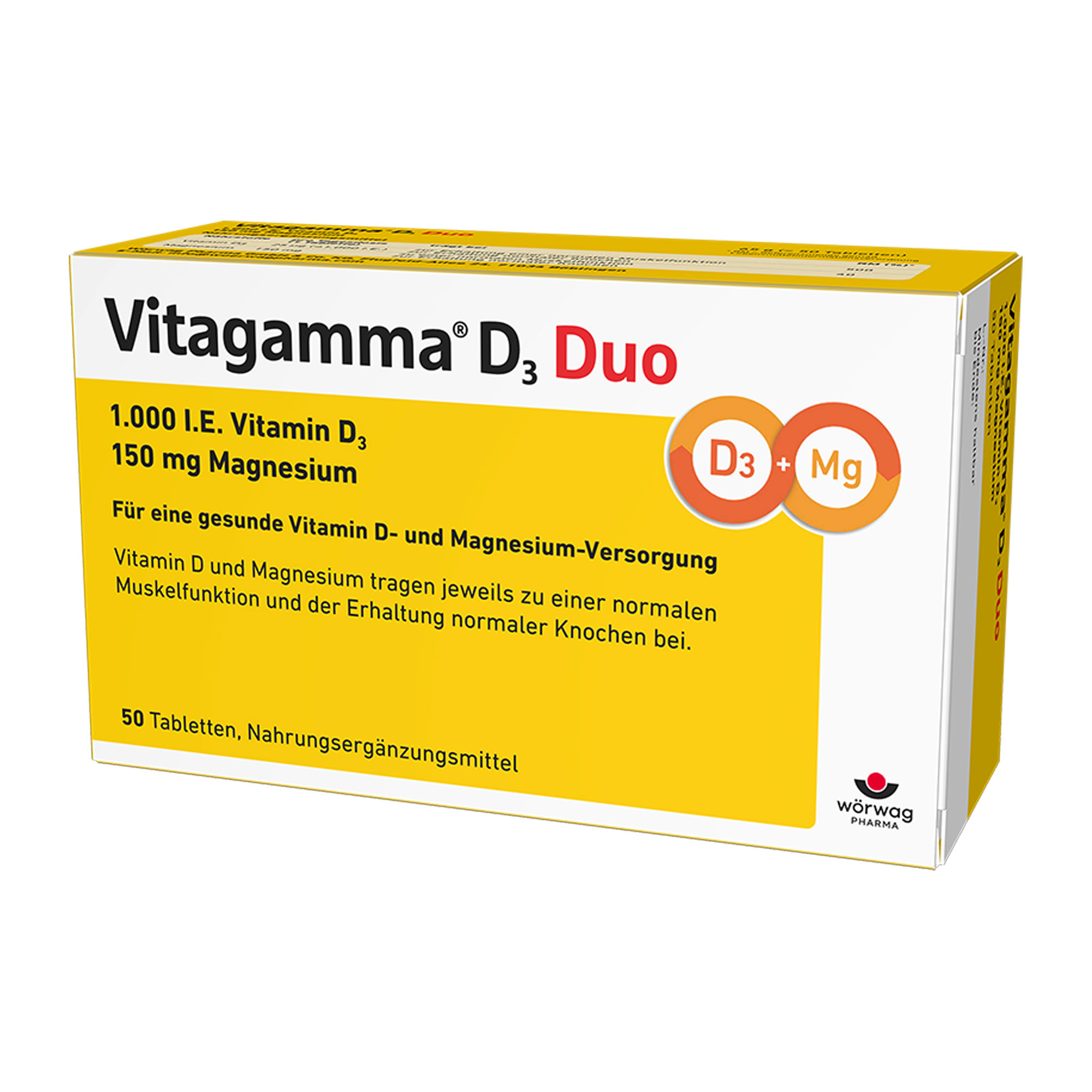 Vitagamma D3 Duo 1.000 I.E Vit.D3 150Mg Magnesium - None