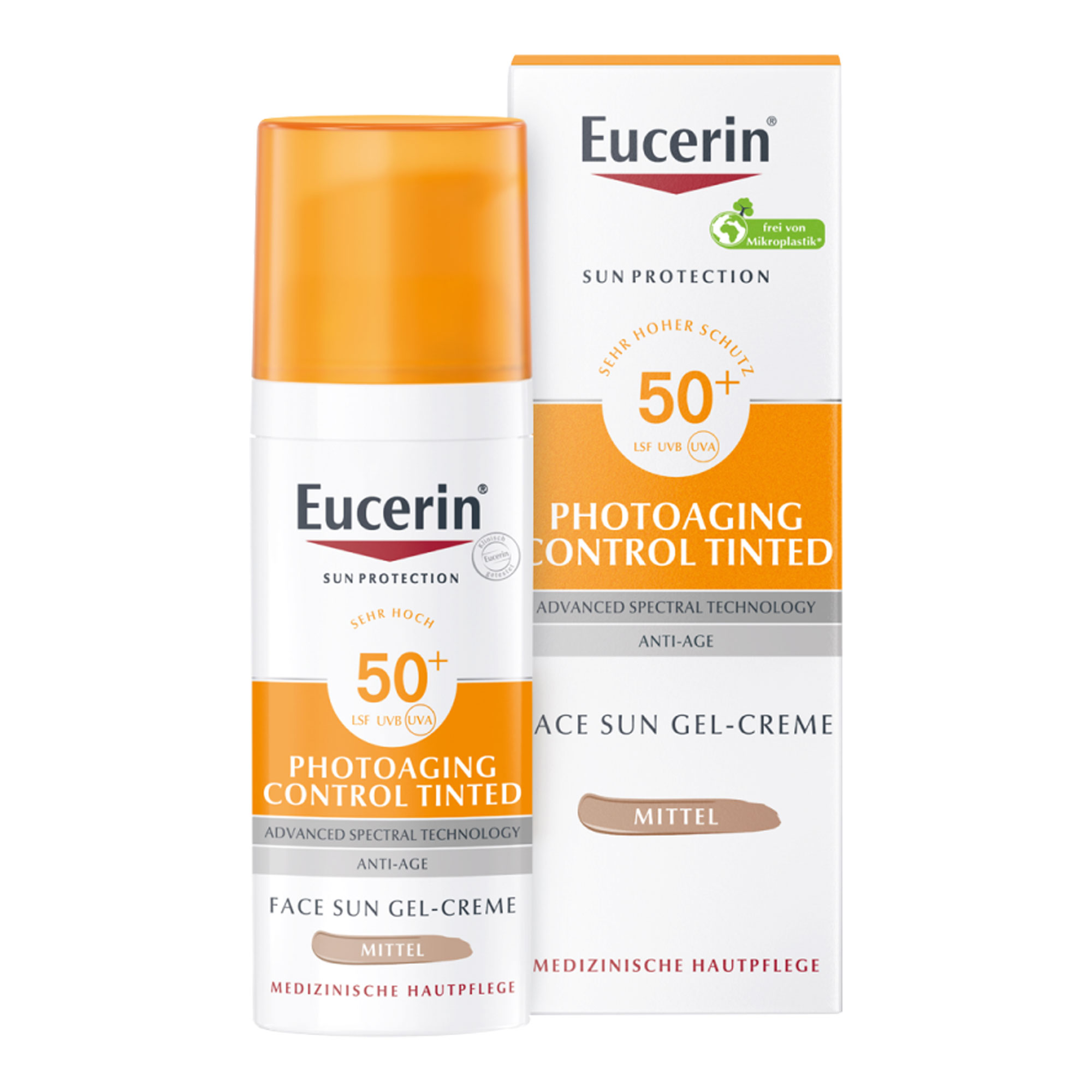 Eucerin Sun CC Gel-Creme getönt mittel LSF 50 +