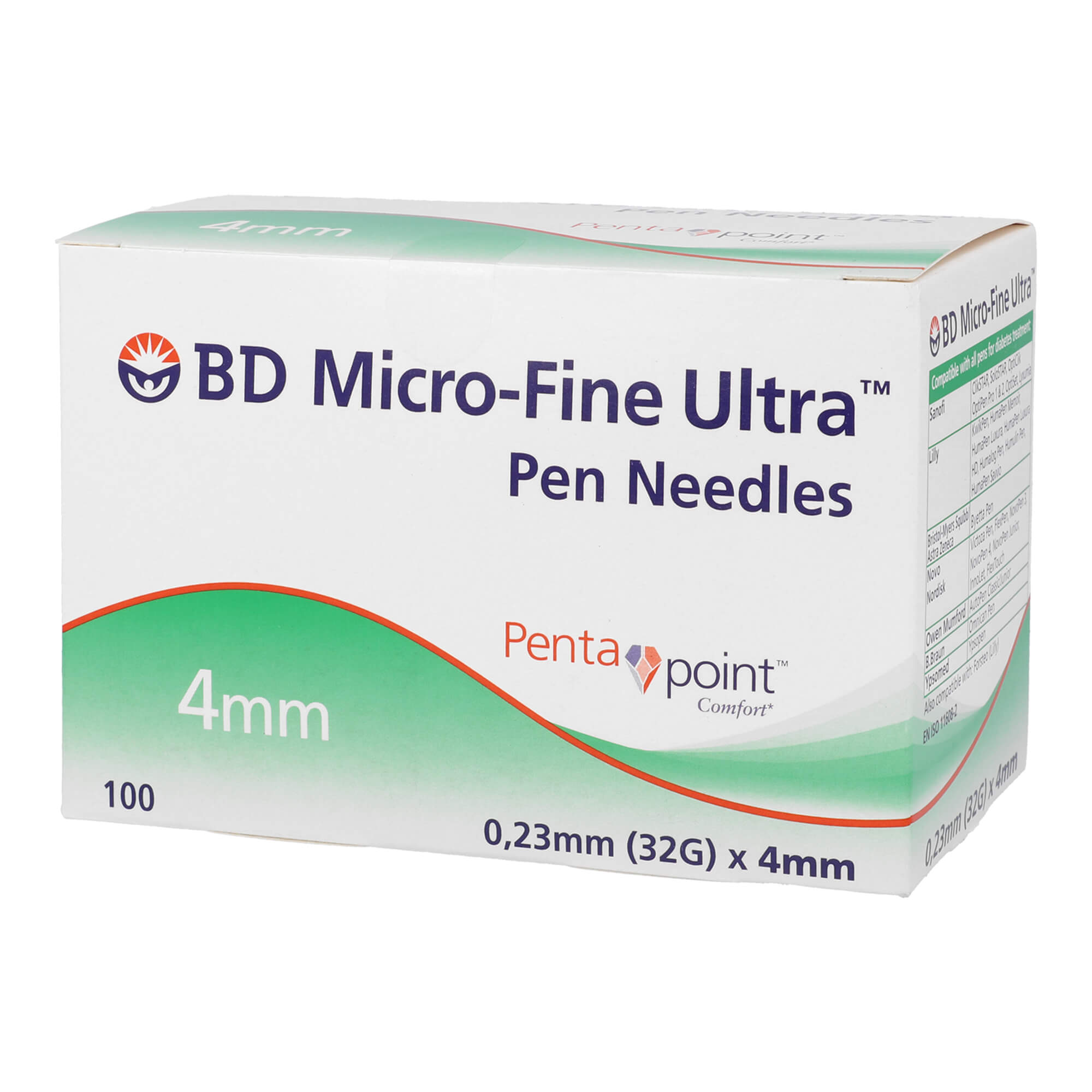 Bd Micro-Fine Ultra Pen-Nadeln 0,23 X 4 Mm - None