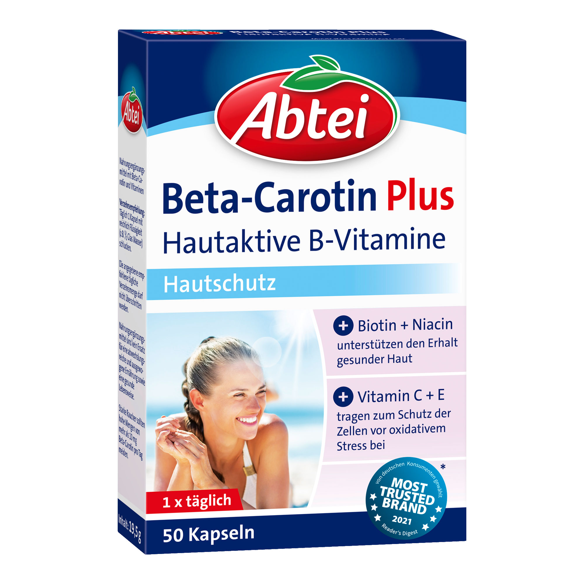 Abtei Beta-Carotin Plus Hautaktive B-Vitamine Kapseln - None