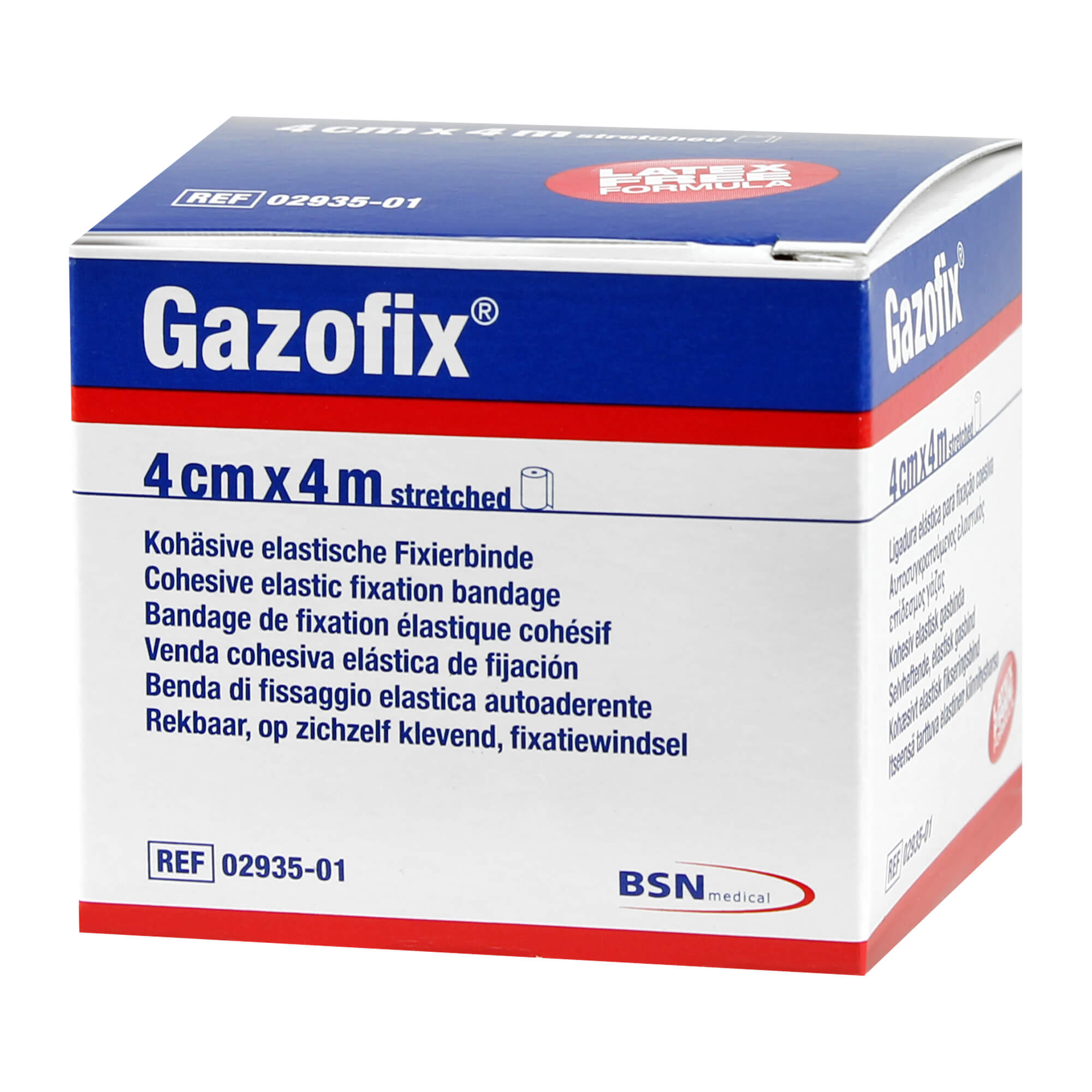 Gazofix Fixierbinde kohäsiv 4 cmx4 m