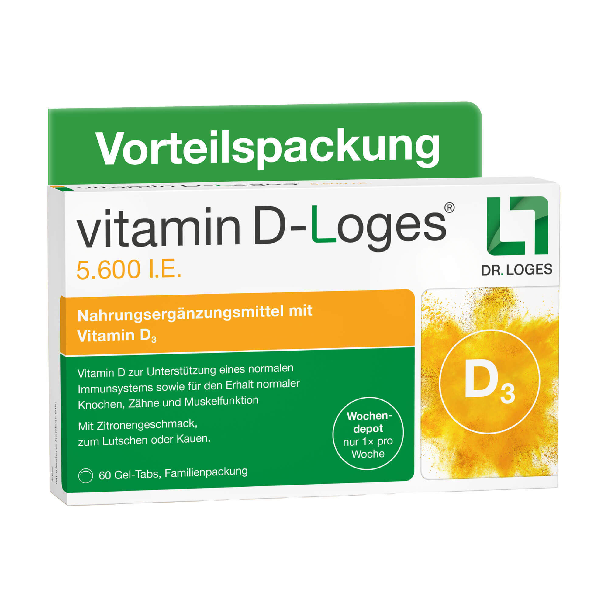 Vitamin D-Loges 5.600 I.E. Kautabletten