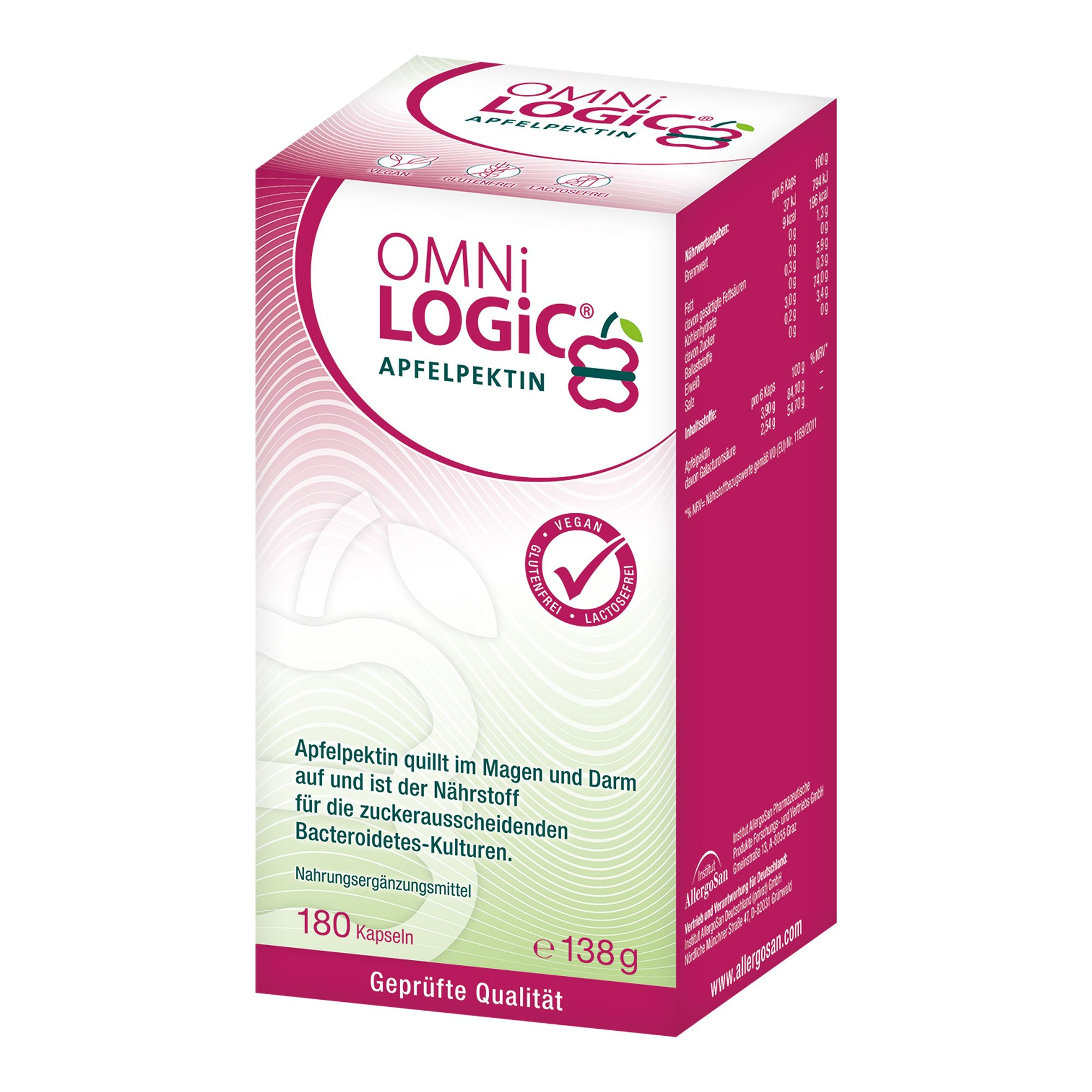 Omni LOGiC Apfelpektin Kapseln 180 St