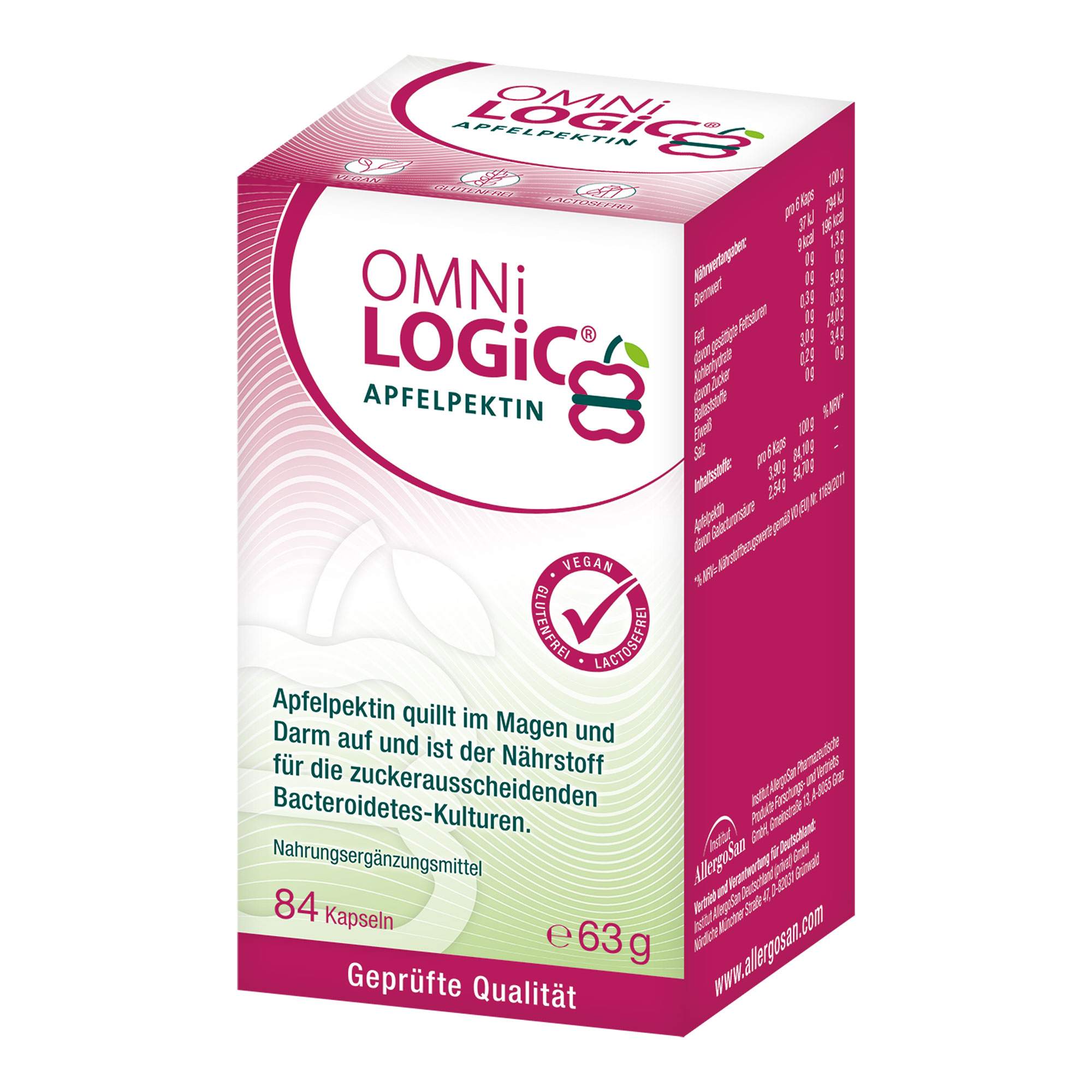 Omni LOGiC Apfelpektin Kapseln 84 St