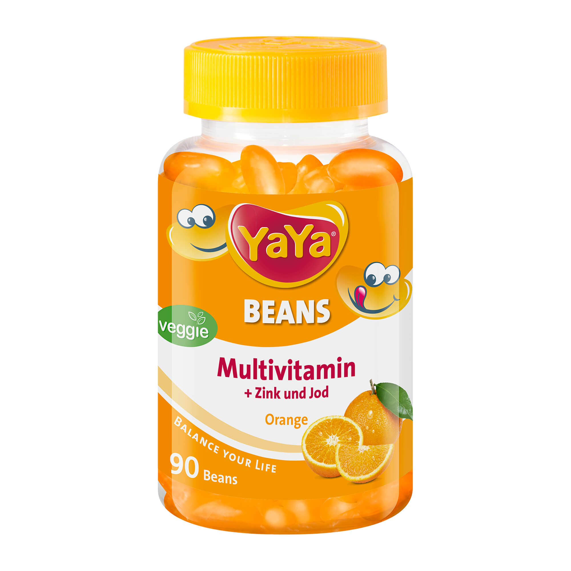 Yaya Beans Orange Zink Und Jod Kaudragees - None