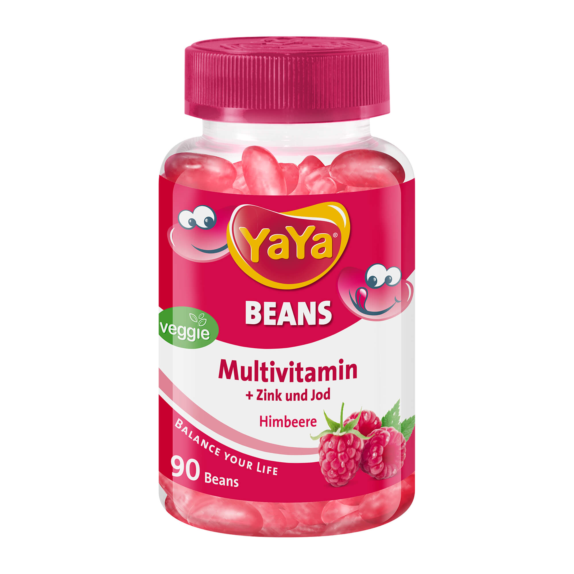 Yaya Beans Himbeere Zink Und Jod Kaudragees - None