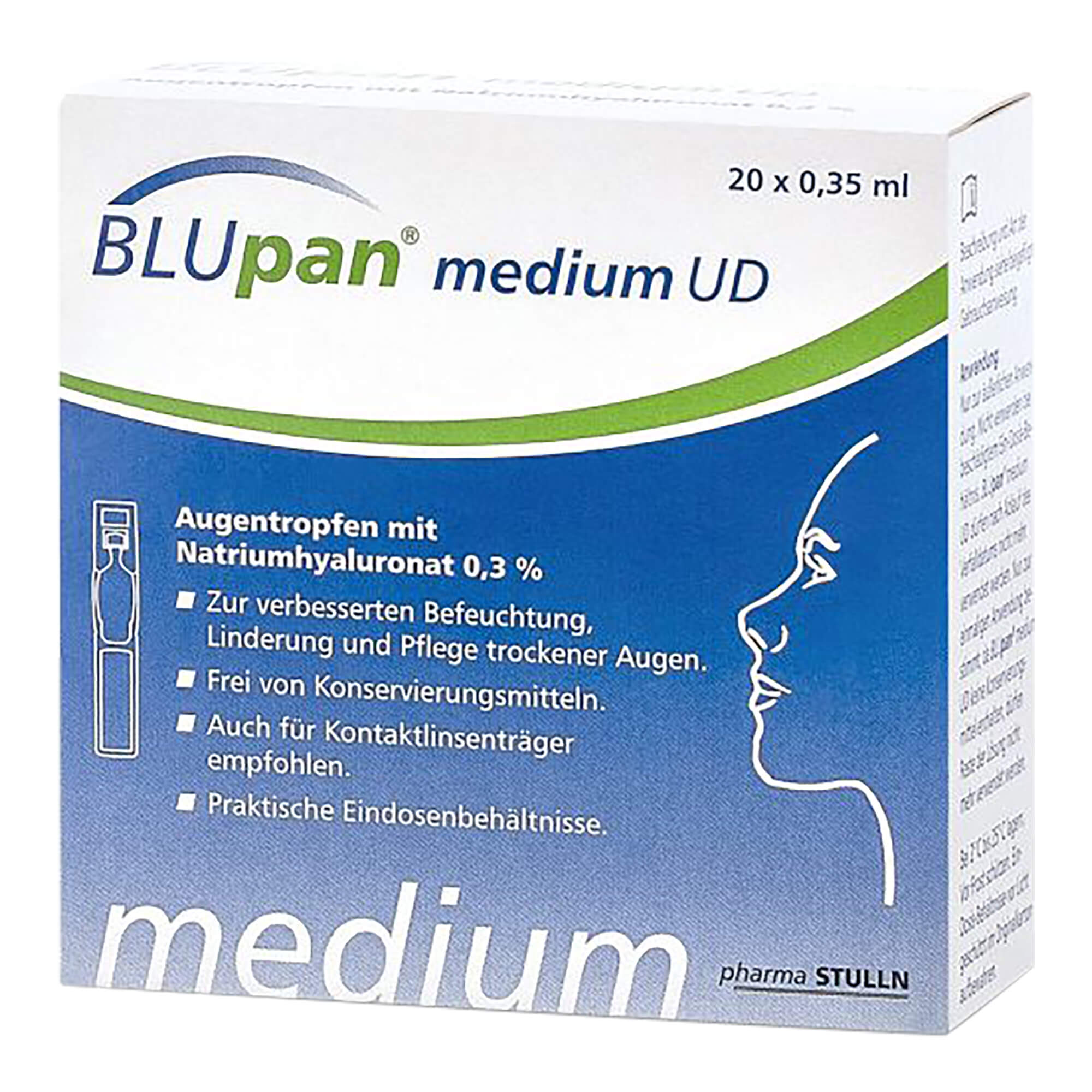 Blupan Medium Ud Augentropfen - None