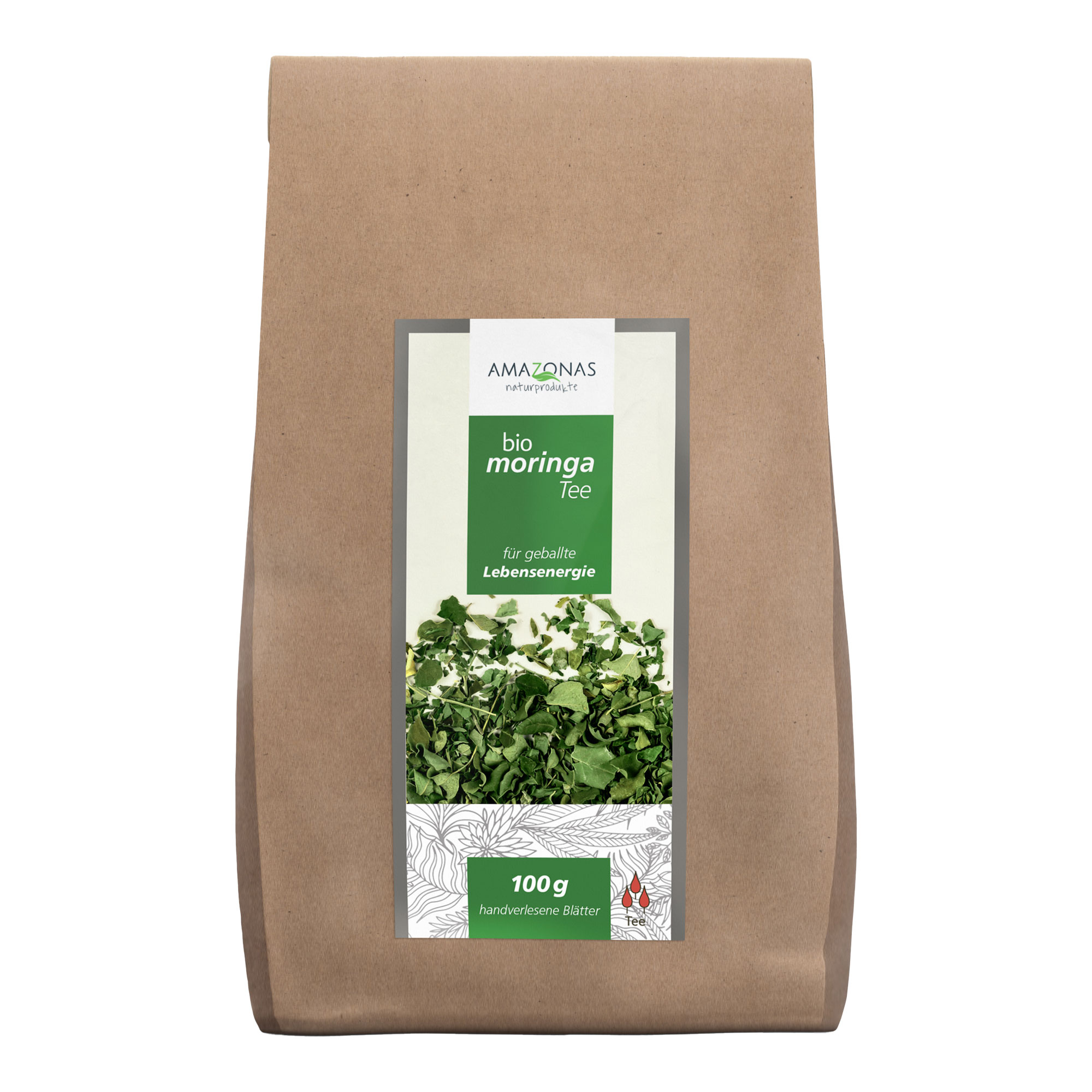 Moringa 100% Bio Blätter-Tee pur