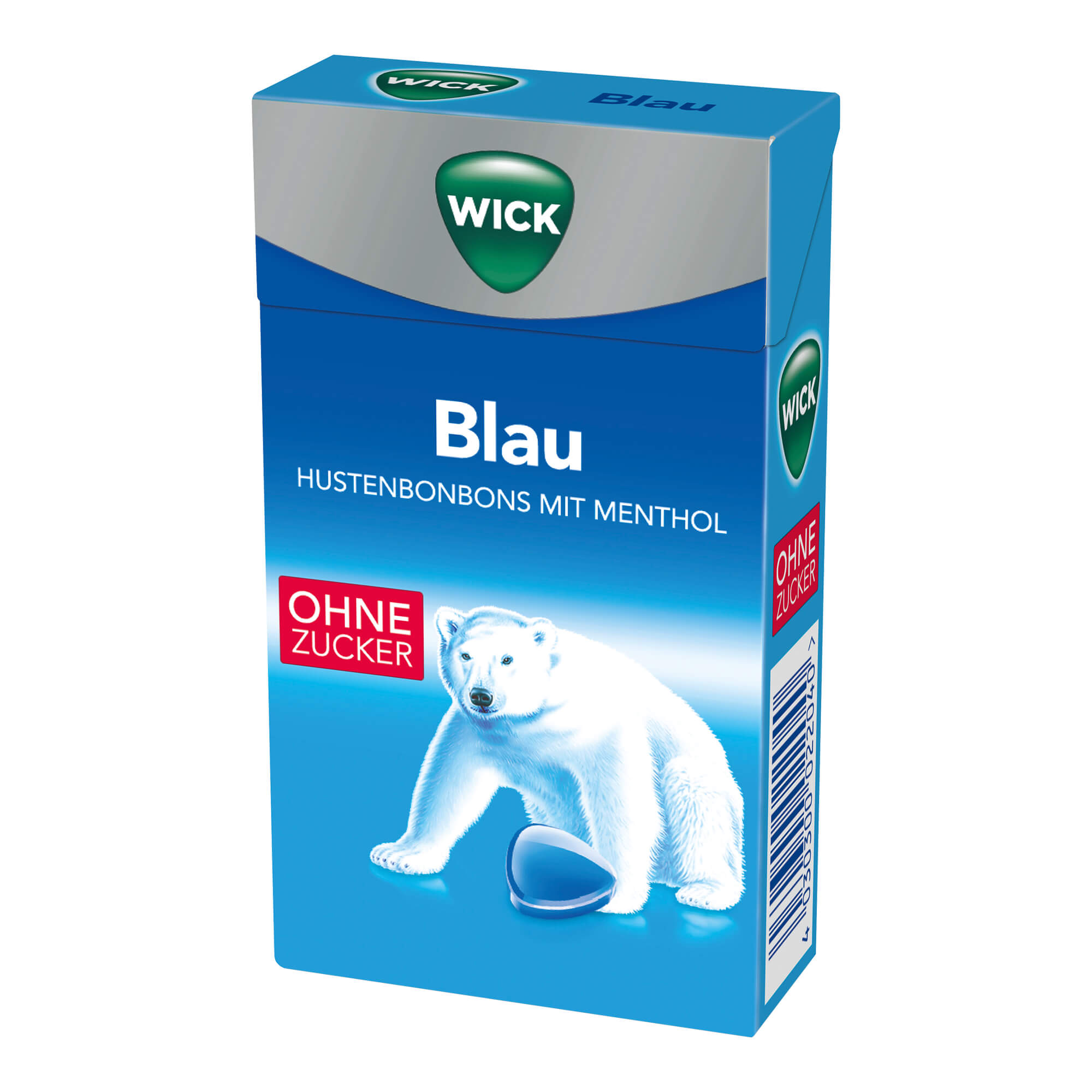 WICK BLAU Menthol Bonbons ohne Zucker Clickbox