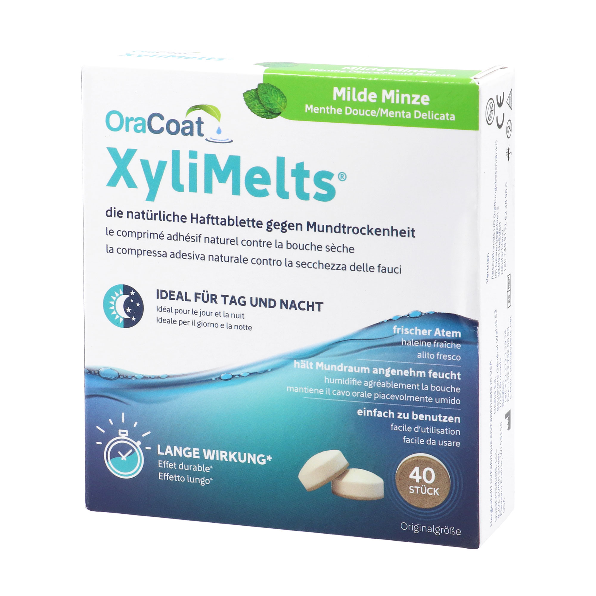 Oracoat Xylimelts Hafttabletten Milde Minze - None