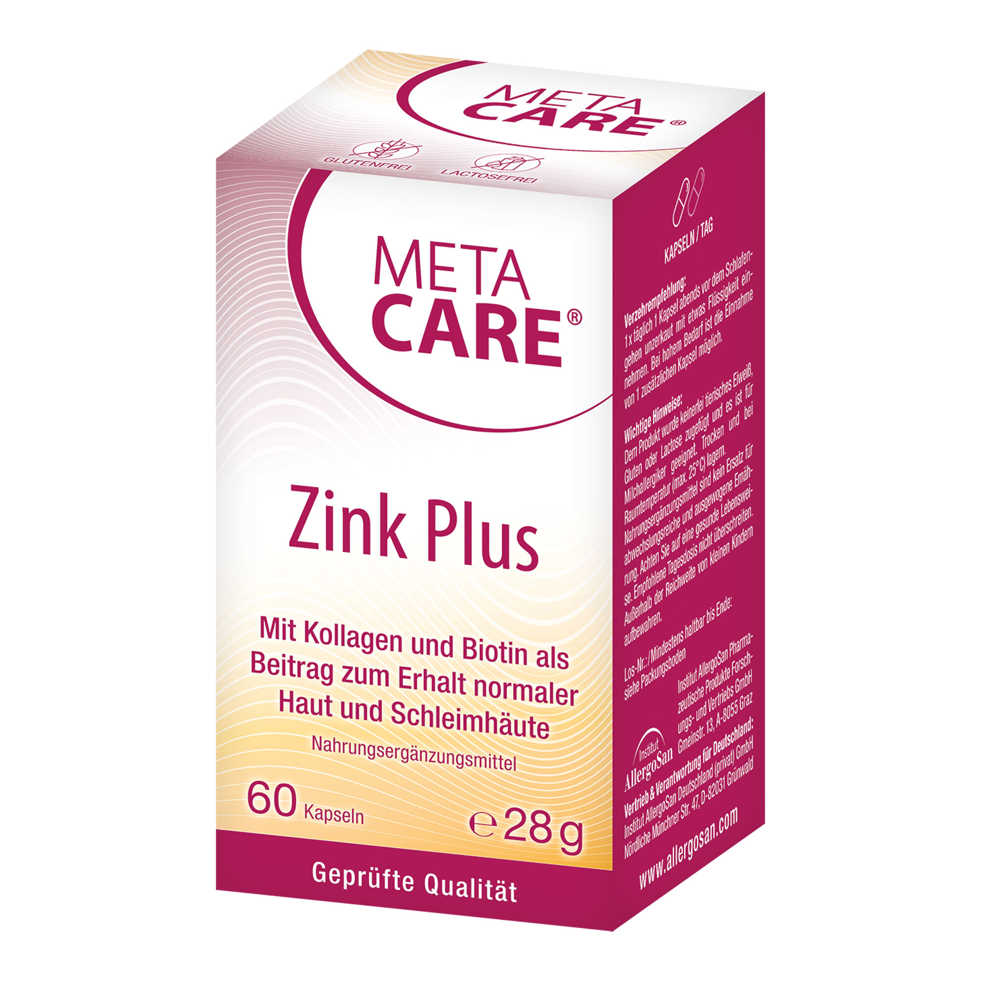 Meta Care Zink + Kapseln