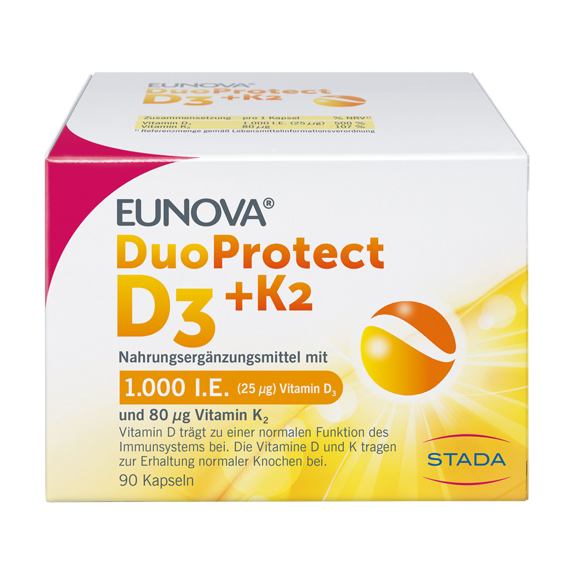 Eunova Duoprotect D3 + K2 1000 I.E. Kapseln - None